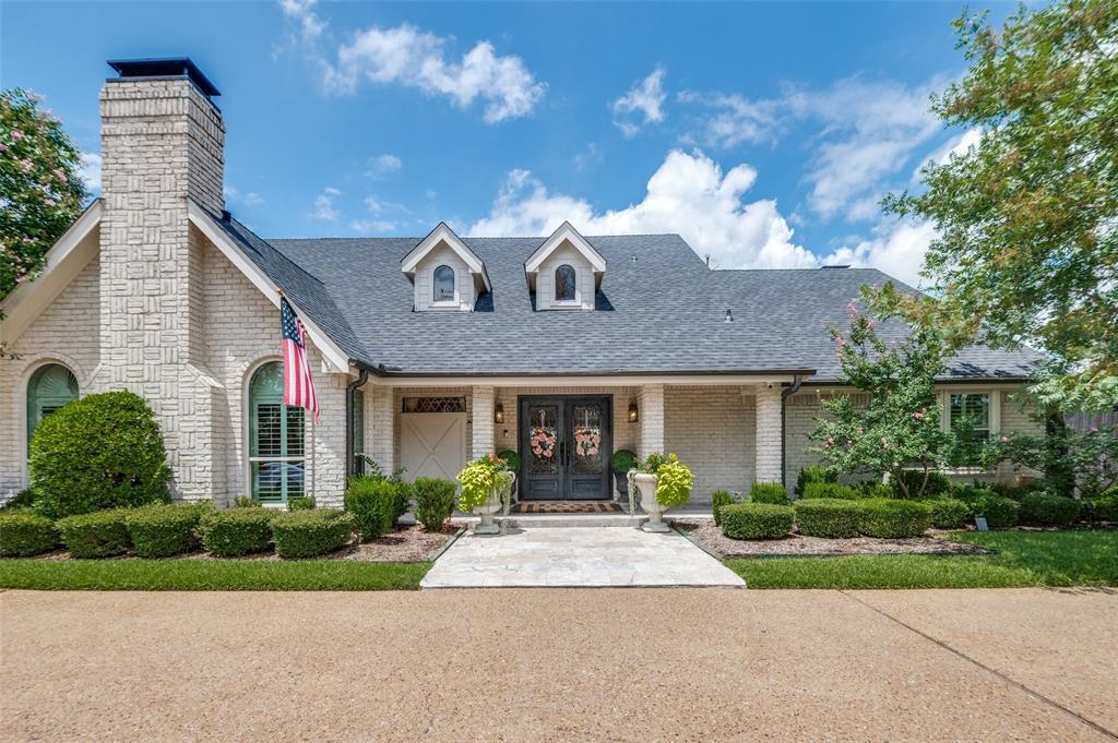 Located on a desirable cul-de-sac in one of North Dallas’ most sought-after neighborhoods, this beautifully appointed home offers the perfect blend of elegance, comfort, and everyday functionality. Just minutes from Bent Tree Country Club and top-rated private schools—with quick access to the Dallas North Tollway—this is an exceptional setting for both refined living and convenience. A circle drive, three-car garage, and mature shade trees create instant curb appeal, while inside, thoughtful updates, new paint,  and inviting spaces make you feel right at home. The gourmet kitchen is a standout, featuring a professional-grade six-burner gas cooktop, built in Sub-Zero refrigerator, double ovens, and an open flow to the dining room and living room that is great for gathering and entertaining. 
This home offers four spacious bedrooms and three and a half bathrooms, including a serene primary suite with vaulted ceilings, its own fireplace, dual vanities, his-and-her custom closets, and a two separate water closets. A secondary bedroom and full bathroom with a walk in shower are located on the main level, along with a charming office nook ideal for working from home. Upstairs, you’ll find a large vaulted-ceiling living space—perfect for a game room or media lounge—along with two additional bedrooms connected by a stylish Jack-and-Jill bathroom. Throughout the home, you’ll enjoy generous closet and storage space, two fireplaces, and a well-designed laundry room complete with a sink for added convenience. Step outside to a backyard built for entertaining and relaxation alike: a sparkling pool surrounded by low-maintenance turf, spa, a covered patio for year round comfort, and a second-story deck perfect for enjoying a morning coffee or sunset view. Whether you're hosting guests, enjoying family time, or seeking a peaceful retreat, this Bent Tree North gem delivers the perfect balance of sophistication and everyday living.