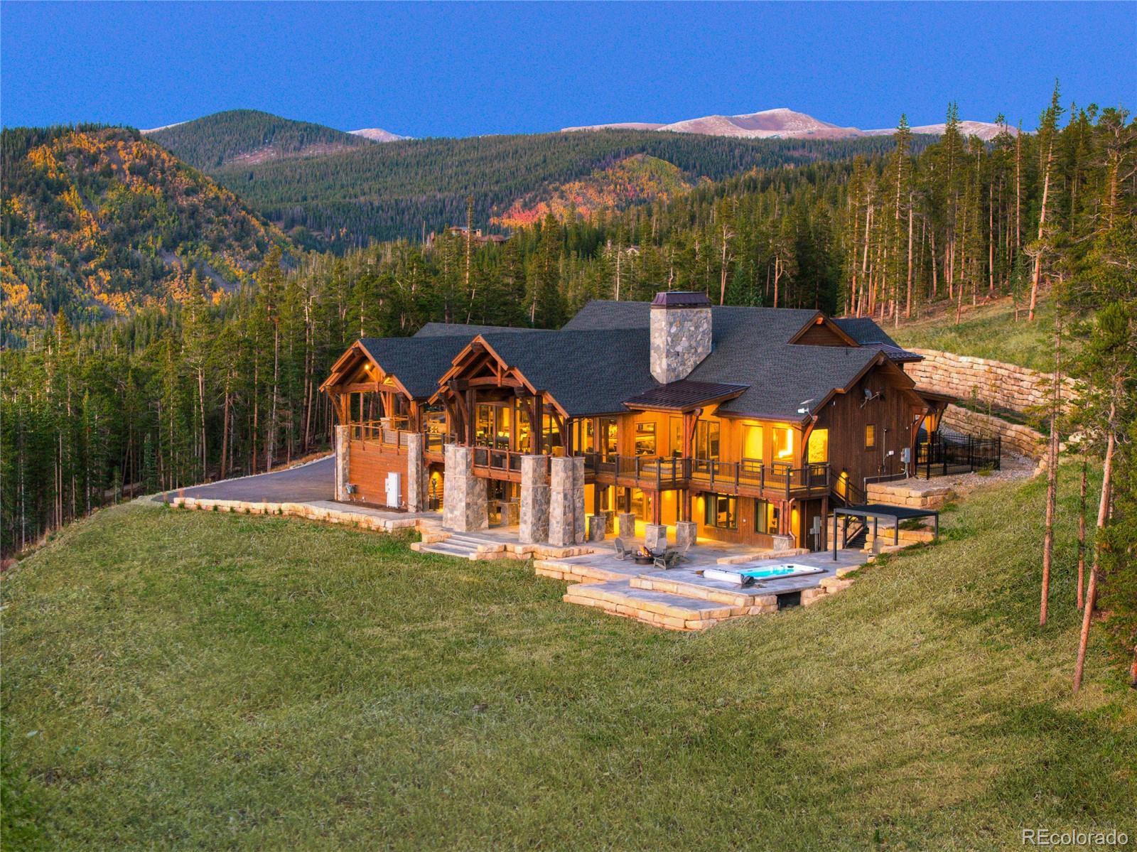 THE MARQUIS LODGE: An Unparalleled Colorado Legacy Estate. Introducing an extraordinary 35-acre private sanctuary—the pinnacle of Breckenridge luxury and the only gated estate of its magnitude in Summit County. The Marquis Lodge represents a once-in-a-generation opportunity to acquire Colorado's most exclusive mountain retreat, offering unprecedented privacy, architectural distinction, and generational wealth-building potential. Truly Exclusivity Redefined, this meticulously conceived estate occupies the finest private acreage in Breck, featuring controlled access through a private gate and comprehensive perimeter fencing. The A-1 Agricultural designation provides significant tax advantages while offering extraordinary flexibility for bespoke improvements—from helipad infrastructure to private ski access with cable lift capability. Completed to pristine condition in 2024, this 7,444-square-foot residence showcases impeccable craftsmanship utilizing locally sourced premium materials. The thoughtfully designed floor plan facilitates both intimate family living and sophisticated entertaining, enhanced by over $1 million in landscape architecture creating resort-caliber outdoor spaces. Some amenities include a private wellness sanctuary featuring artisan spa and sauna facilities, Temperature-controlled wine preservation gallery for the discerning collector, Commercial-grade Perlick Tobin Ellis bar for premium entertaining, Elevator access ensuring seamless navigation throughout and ALL Curated RH Global Design Team furnishings included! Beyond its lifestyle merits, this property represents a cornerstone investment in one of Colorado's most coveted markets. The agricultural zoning permits subdivision opportunities, while the substantial acreage offers potential for additional luxury amenities including equestrian facilities, private ski terrain, or recreational vehicle access. Panoramic views encompass the Ten Mile Mountain Range and Breckenridge Ski Area! A MUST see.