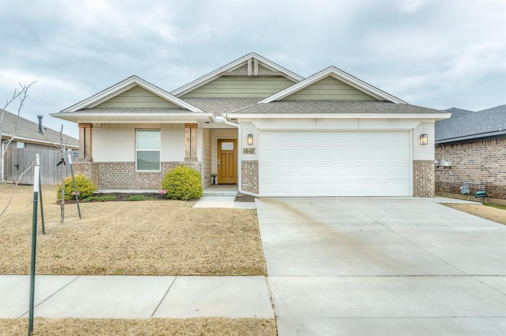 Welcome to Featherstone! This well kept, newer Ideal Homes bungalow blends modern comfort with easy living. The open layout features quartz countertops, shaker-style cabinets, and stainless Whirlpool appliances, making the kitchen both practical and inviting. Designer floor tile in the bathrooms and utility room adds a nice touch, while taller baseboards give the home a clean, finished look. A custom front door creates great curb appeal, and the extra-deep garage offers plenty of room for storage or larger vehicles. The home is located on a green belt lot, providing added privacy and a peaceful setting. The neighborhood also includes a playground and splash pad, giving you great outdoor options close to home. This move-in-ready bungalow offers quality construction, smart upgrades, and a comfortable lifestyle. Structural warranty expires in 2033. Schedule your showing today!