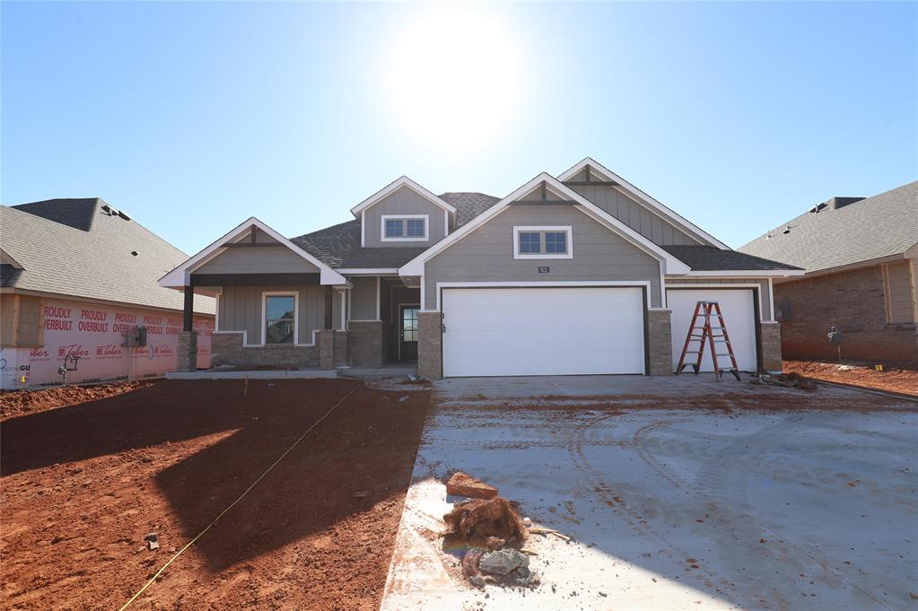 This Blue Spruce floor plan features 2,185 Sqft of total living space, which includes 1,900 Sqft of indoor living and 285 Sqft of outdoor living. This exceptional Taber home offers 4 bedrooms, 2 bathrooms, 2 covered patios, a utility room, and a 3-car garage with an in-ground storm shelter installed because, at Homes by Taber, safety is not an option. The well-curated great room presents a well-crafted cathedral ceiling, a gas fireplace with our stacked stone surround detail, large windows, wood-look tile, rocker switches throughout, and Cat6 wiring. The high-end kitchen boasts custom-built cabinets to the ceiling with cabinet hardware installed throughout and under cabinet lighting, stunning pendant lighting, a center island with a trash can pullout, stainless steel appliances, a 5-burner cooktop, 3 CM countertops, modern tile backsplash, a walk-in pantry, and more wood-look tile. The prime suite is tucked away and features a sloped ceiling with a ceiling fan, windows, and our cozy carpet finish. The prime bath has a dual sink vanity with framed mirrors, 3 CM countertops, a free-standing tub, a private water closet, a walk-in shower, and a HUGE walk-in closet. Outdoor living supports a wood-burning fireplace, a gas line, and a TV hook up. Other amenities for this home include our healthy home technology, an air filtration system, a tankless water heater for endless hot water, R-44 & R-15 insulation, and so much more!