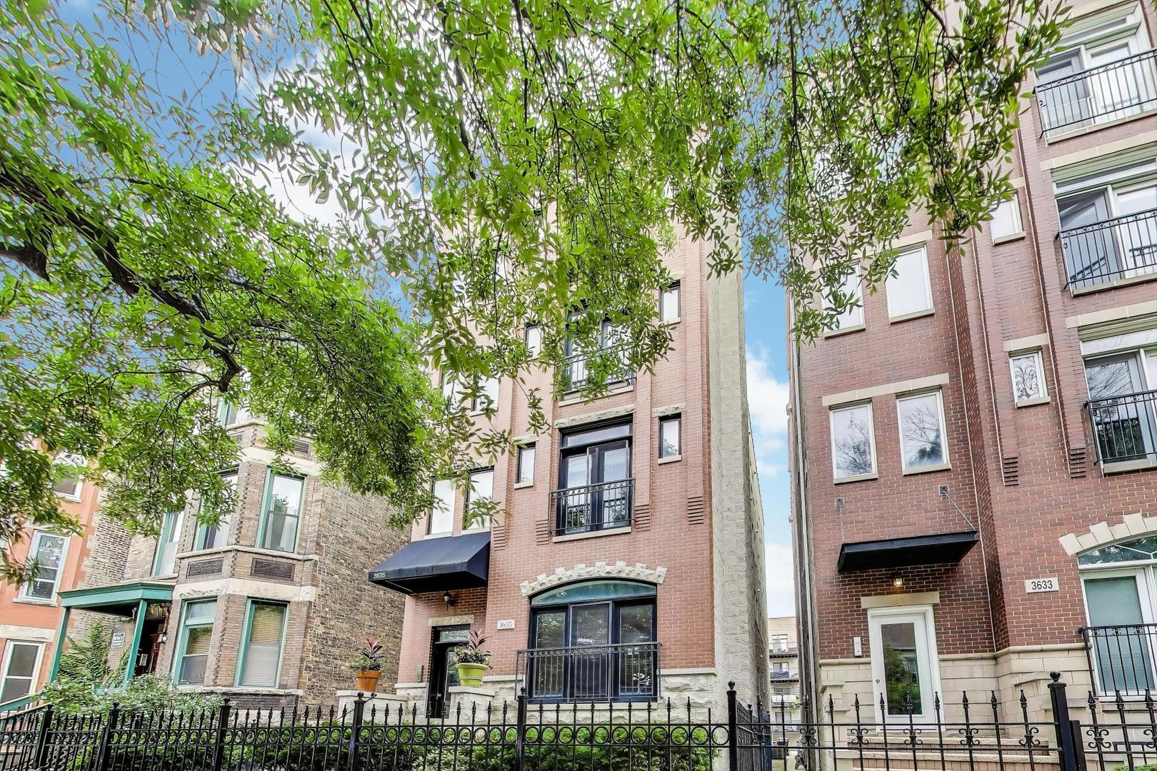 Must see Wrigleyville penthouse on a wide lot! This spacious 3-bedroom, 2-bath condo offers the best of city living, featuring a private 1,600 sq. ft. rooftop deck (approx.) with unbeatable views of the Cubs Marquee and the Chicago skyline. The main living area is ideal for entertaining, having an open-concept layout that today's buyers prefer. Plenty of space for both your living room furniture and a full-sized dining set. A wide interior staircase leads directly to your private rooftop oasis, complete with a trellis, gas line, and water line, making it the ultimate spot for hosting friends or relaxing above the neighborhood. The generous primary suite easily accommodates a king-sized bed and additional furnishings, and includes a walk-in closet, spa-like en-suite with a steam shower, Jacuzzi tub, dual vanity, plus an additional private 8x15 balcony-perfect for morning coffee or evening wine. Additional highlights include hardwood floors throughout, a cozy gas fireplace, and a chef's kitchen with stainless steel appliances, granite countertops, and breakfast bar seating. An attached garage parking space adds convenience to this incredible home. Don't miss this rare opportunity to own a Lakeview gem with unmatched outdoor space and one-of-a-kind Wrigleyville views!