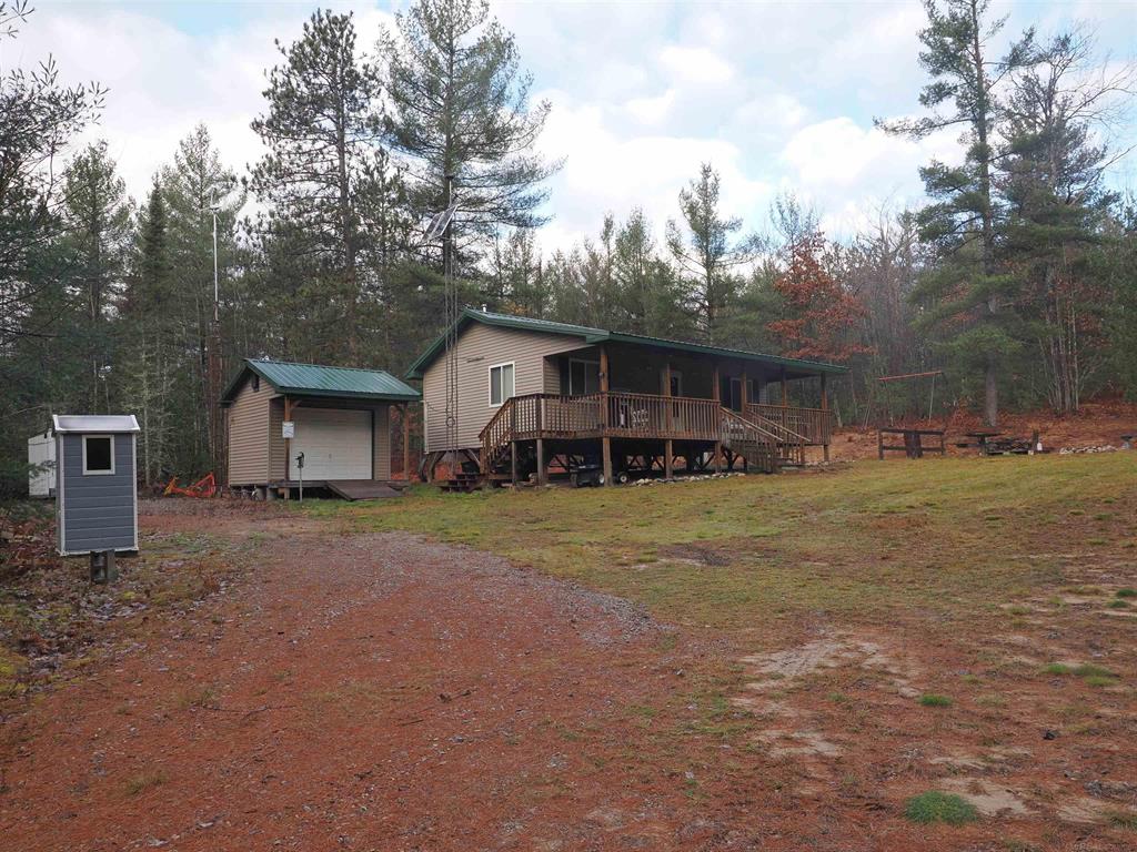 This well built and well thought out camp is located deep in Elk Country with 20 private acres and state land on two sides. The cabin itself is almost 800 square feet in a studio layout with one large room for living and sleeping, a separate kitchen and dinning area, and a 3/4s bath. The cabin is off grid but set up with a generator and battery system. There is a well and septic. The property is high, dry, wooded, and with substantial slope. The property rises 80 feet from the road and cabin to the north of the property. The forest is a mix of pine and hardwood with a lot of oak. The forest is a mix of mature and younger trees. There is a lot of deer sign on the property, turkey sign just off the property, and elk regularly pass through the yard. The adjoining state land is the Stoney Creek Flooding State Wildlife Management Area and a short walk through state land to the north gets you to the Lee Grande Ranch Grouse Enhanced Management Area.