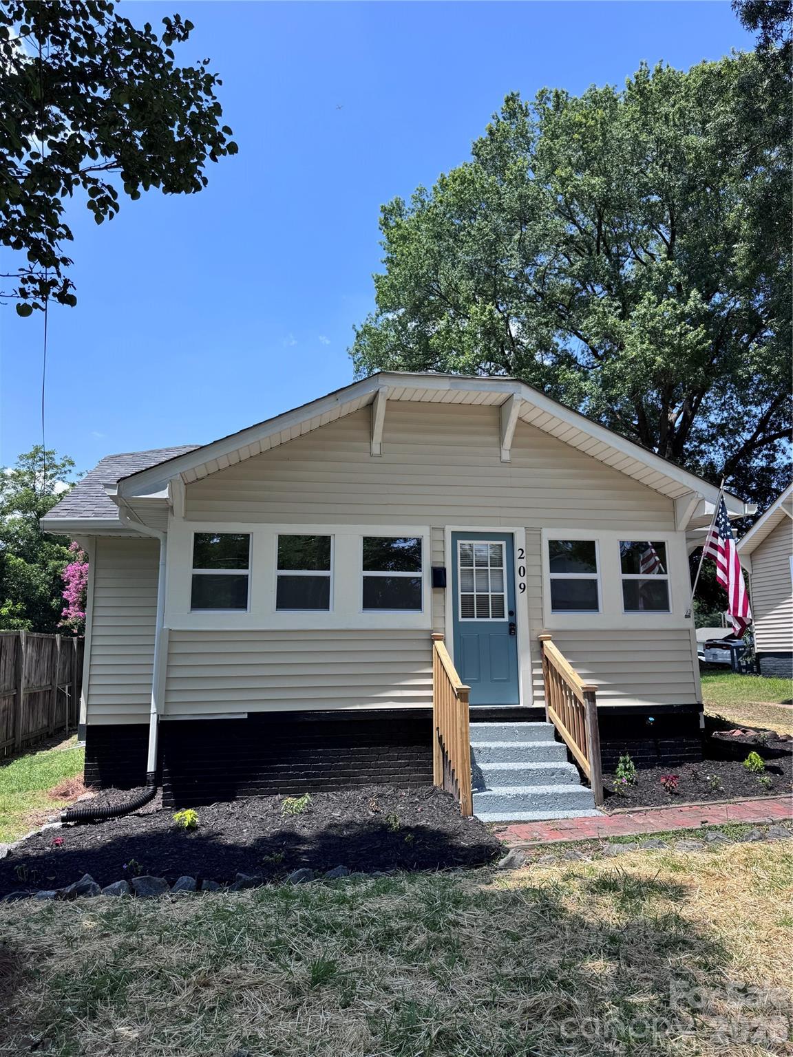 Recently renovated, spacious 2 bedroom home just minutes from downtown Kannapolis. Open kitchen/living floor plan, with a fully finished sunroom off the front of the house. Large back yard great for pets, and entertaining. Not just a pretty house, as there are many updates to the long term cost efficiency of the house including new electrical service, HVAC, counter tops, appliances, and more. Great location, house, and price. No restrictions or HOA.