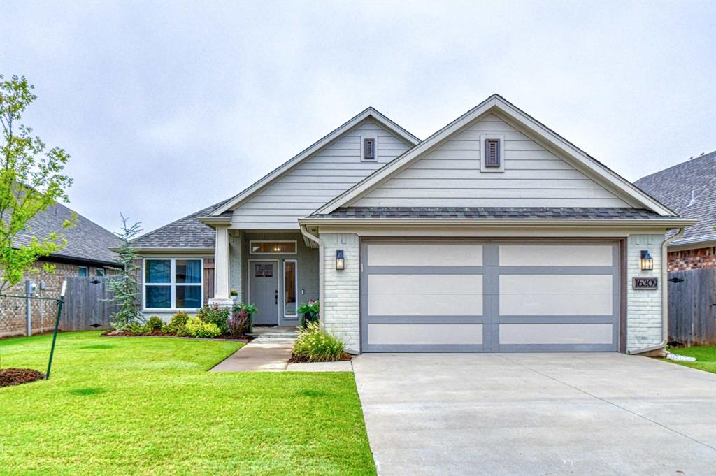 A home truly built for serene living, now available in the highly sought-after, gated community of The Springs at Native Plains. This beautiful residence offers a picturesque waterfront view and a modern rustic open concept, perfect for both relaxation and entertaining.  The thoughtful layout features a seamless flow between the kitchen and living room, creating an ideal space for gatherings. Step outside to discover a backyard designed for outdoor living, complete with a large concrete patio ready for your dream outdoor kitchen and pergola. The open fencing ensures uninterrupted enjoyment of the tranquil water views, creating a truly peaceful oasis.  The master suite is a true retreat, boasting a spacious bedroom and a well-appointed bathroom that conveniently connects to the master closet and laundry room, simplifying daily chores. The secondary bedrooms are generously sized, with one featuring a charming barn door to maximize space and add character. For your peace of mind, the garage includes an in-ground storm shelter.  Beyond the home's impressive features, The Springs at Native Plains community offers exceptional amenities, including professional lawn care, a luxurious clubhouse with a gym and game room, a pickleball court, and a stunning swimming pool.  This home has been gently lived in and is ready for you to make it your own. We invite you to experience its charm and tranquility firsthand. Please contact your favorite Realtor today to schedule a private tour.