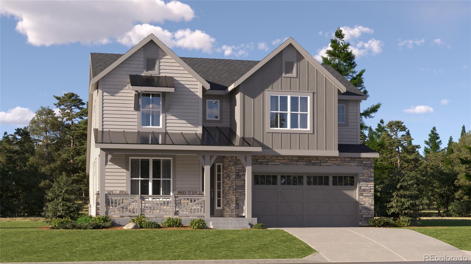 **Contact builder today about Special Financing for this home - terms and conditions apply**Anticipated Completion May 2026!This stunning new 2-story Chelton with an extended covered deck features, 4 beds (3 main home and 1 next gen), 3.5 baths (2.5 main home & 1 next gen), laundry (both main & nextgen), living room (nextgen), great room (main home), kitchen (both main home & nextgen) and 3 car garage and unfinished basement. Beautiful upgrades and finishes including luxury vinyl plank flooring, stainless steel appliances and extended covered deck and more. The builder provides the latest in energy efficiency and state of the art technology with several fabulous floorplans to choose from.  Come see why time after time, this builder stands above other builders. You will not be disappointed. Photos and the Matterport 3D tour are of a model home and are provided for illustrative purposes only. Features, finishes, and layout may vary and are subject to change. Beautiful views from back deck of Newlin Gulch and Greenbelt area. In addition to the Newlin Crossing Metro District, there is the Stonegate Village Metropolitan District that services and maintains the clubhouse and pool. An additional $72.78 per month operations fee is imposed.