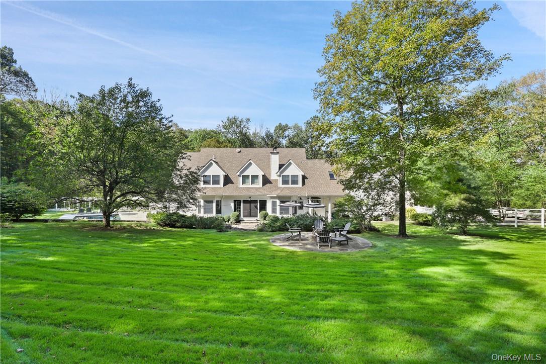 Fresh.Modern.Classic. Turnkey Colonial with beautifully renovated spaces designed for today’s lifestyle. Stunning interior providing the perfect spaces for entertaining, working and comfortable everyday living. Heart-of-the-home Kitchen with custom cabinetry, Quartz counters, high-end Miele appliances next to sun-filled Great Room. Open Dining Room with doors to fabulous Screened Porch. First Floor Primary Suites plus three additional Bedrooms. Spacious Media/Entertainment Room. A meticulous renovation from top-to-bottom with updated mechanicals including automatic whole-house generator. Completely private and beautifully landscaped three acres on a quiet cul-de-sac. Gorgeous plantings, rear terrace with built in barbecue and heated, salt-water pool with spa. Heated garages for five cars.
