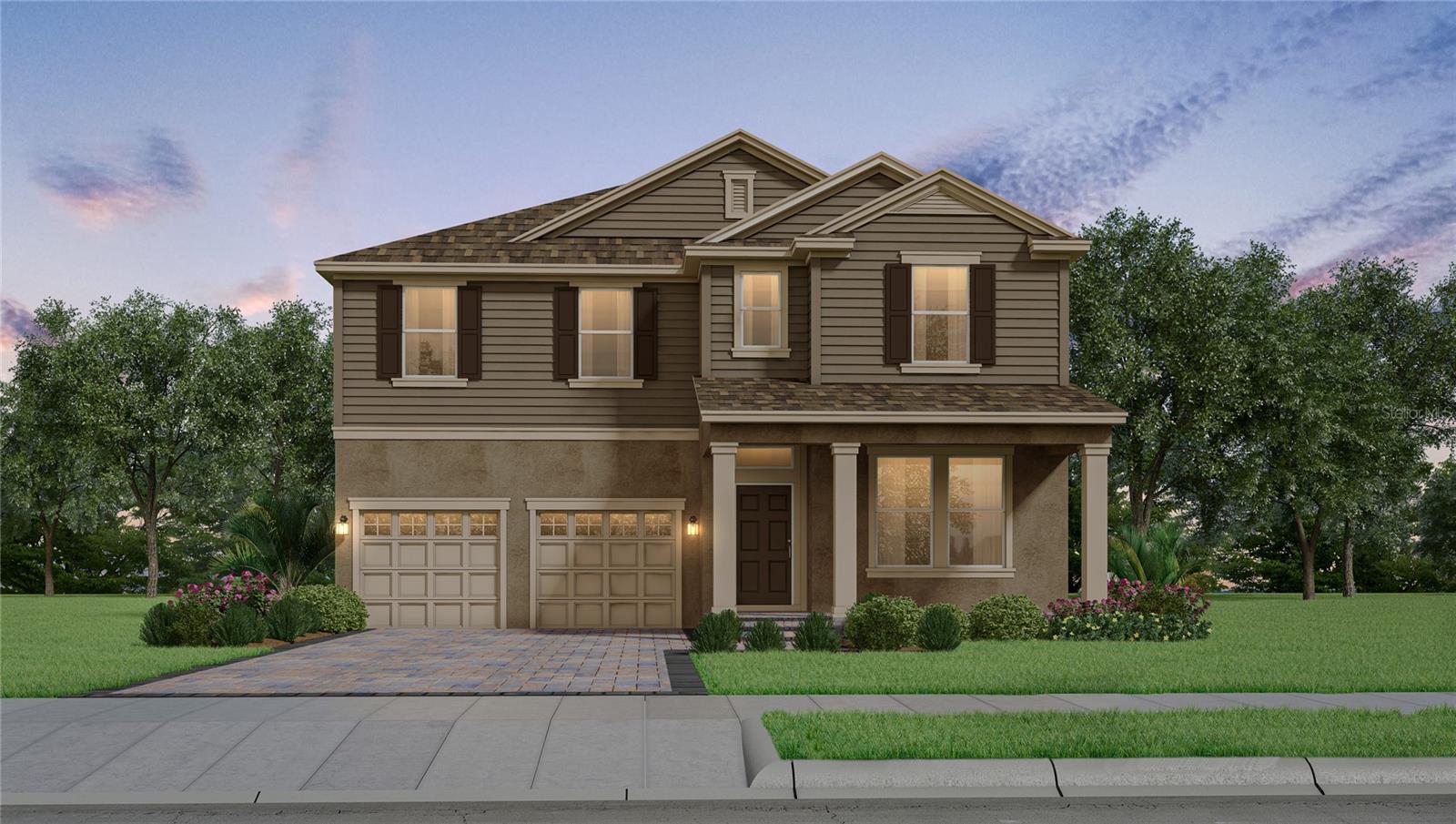 Under Construction. Waterleigh presents the Torrey. This two-story all concrete block construction single-family home features 4 bedrooms and 3.5 bathrooms optimizing living space with an open concept feel. A beautiful porch welcomes you to this home, as you enter the foyer, you are greeted with a formal dining room and butler’s pantry. The well-appointed gourmet kitchen overlooks the casual dining area, family room and outdoor lanai. This home features a spacious kitchen island with built in sink and dishwasher to optimize counter space, and walk-in pantry for extra storage. All homes in this community will have stainless steel appliances, making cooking a piece of cake. Located off the family room is a den with French doors perfect for work or play and a powder room. Customize this area to meet your needs with an optional bedroom and full bathroom. As we head up to the second floor, we are greeted with a loft area and all four bedrooms. Bedroom one is located just off the loft space and includes a spacious walk-in closet as well as ensuite bathroom with double vanity and separate toilet area. Two additional bedrooms share a second upstairs bathroom and linen closet for extra storage. While a fourth bedroom is complete with ensuite bathroom. Your laundry room is located on the second floor for convenience. Like all homes in Waterleigh, the Torrey includes Smart home technology package which allows you to control your home with your smart device while near or away. *Photos are of similar model but not that of exact house. Pictures, photographs, colors, features, and sizes are for illustration purposes only and will vary from the homes as built. Home and community information including pricing, included features, terms, availability and amenities are subject to change and prior sale at any time without notice or obligation. Please note that no representations or warranties are made regarding school districts or school assignments; you should conduct your own investigation regarding current and future schools and school boundaries.*