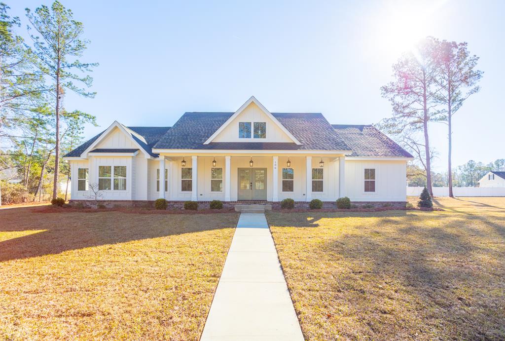 Located in the highly desirable Gatlin Creek neighborhood, this beautifully designed 4-bedroom, 2.5-bath home offers 3,418 sq. ft. under roof with a spacious and thoughtfully crafted floor plan.    The home features an inviting open-concept layout with a formal dining room that flows seamlessly into the kitchen and main living area—perfect for entertaining and everyday living. The kitchen showcases beautiful granite countertops, soft-close cabinetry, and designer-selected finishes, all carefully chosen by a professional interior designer.    Luxury vinyl plank (LVP) flooring runs throughout the home, complemented by high ceilings and trey ceilings that create an airy and spacious feel.    The primary suite is designed for comfort and functionality, featuring a luxurious walk-in shower, double vanity, and an expansive walk-in closet that conveniently connects directly to the laundry room.    Additional highlights include:     Covered front and back porch with herringbone brick pavers   Architectural shingle roof   Spacious two-car garage   Double sink vanities in multiple bathrooms   Dedicated shoe storage and thoughtful built-in details   Large professionally landscaped yard  Every detail of this home reflects quality craftsmanship and intentional design, offering comfort, style, and functionality in one of the area's most sought-after neighborhoods.