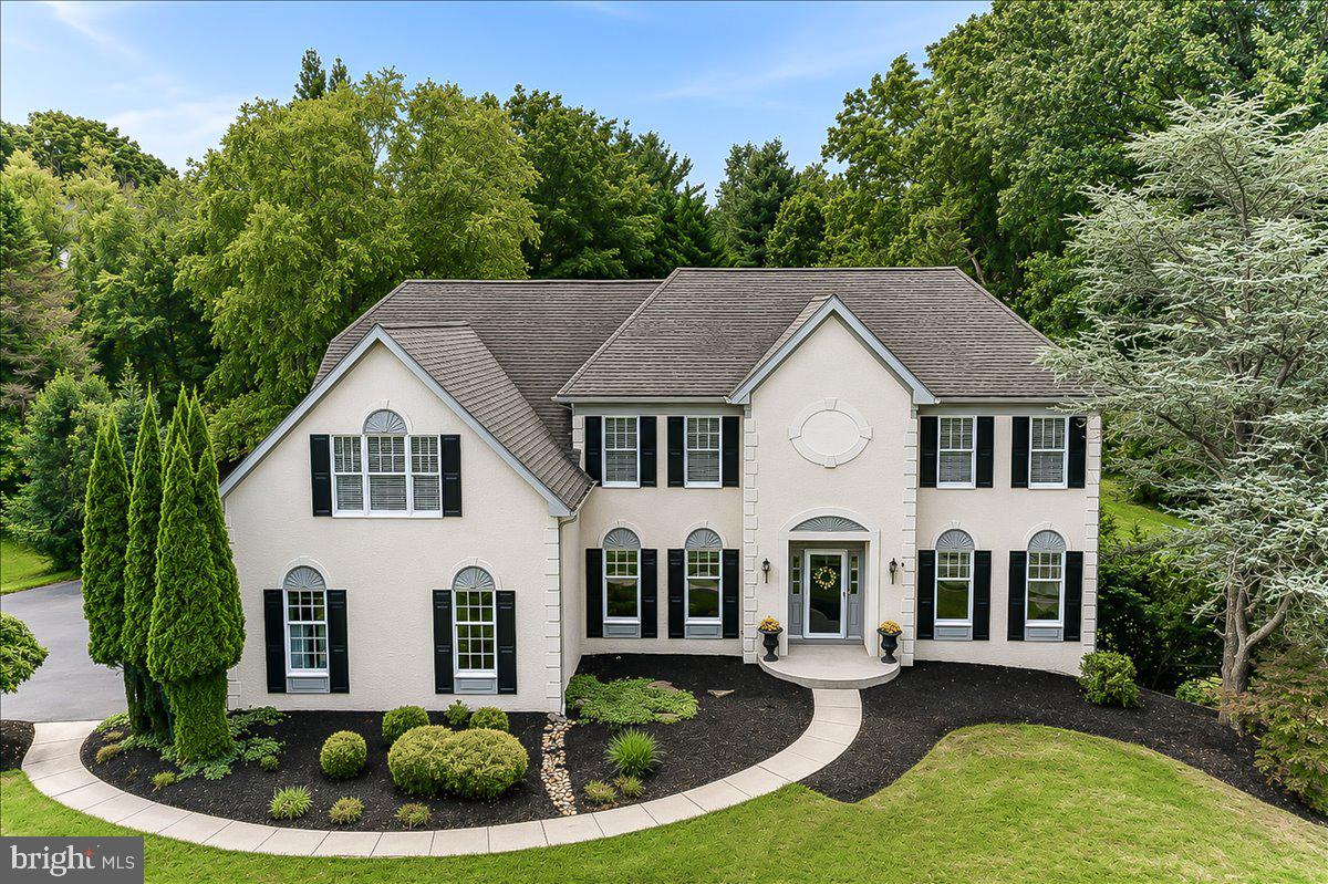 Here's the one you've been waiting for! Located in the desirable Uwchlan Hunt community.  This 5-bedroom, 3.5-bath home offers exceptional space and endless possibilities. Step inside the inviting center hall featuring hardwood floors and custom moldings, flanked by formal living and dining rooms. The dramatic two-story family room is filled with natural light and showcases a beautiful wood-burning fireplace that has never been used by the current owner. A private, carpeted office provides the perfect work-from-home space, while the spacious kitchen offers granite countertops, stainless steel appliances, a center island, and convenient access to the laundry room and attached three-car garage. Upstairs, the spacious primary suite features a walk-in closet and an en-suite bath complete with a double vanity, soaking tub, and separate shower. Four additional generously sized bedrooms are thoughtfully connected by two Jack-and-Jill bathrooms, offering comfort and convenience for family and guests alike. The freshly painted and carpeted walk-out basement leads to the large secluded fenced in backyard.  Enjoy relaxing or entertaining around the impressive 50' x 18' Sylvan in-ground pool. Minutes from Shamona Creek Elementary, Marsh Creek and Struble Trail, this home is ready to welcome a new family to create their own traditions, memories and vision for the future.