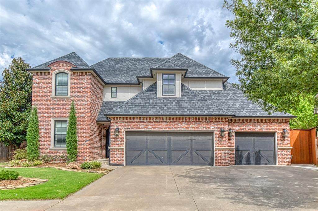 Fantastic home, location, condition & loaded with extras on cul-de-sac lot. High end brick, wrought iron door with hammered glass, gorgeous wood floors, granite countertops everywhere plus high end Kitchen with island, stainless steel double ovens, gas cooktop and beautiful cabinetry & tile work throughout. Unbelievable Laundry/Craft Room, Media Room downstairs & Bonus Room upstairs. Exceptional Primary Bed/bath/closets… Covered outside living space with fireplace, built-in cooking set up with grill & refrigerator plus nice privacy fence. Oversized 3 car garage with in ground storm shelter. Just beautiful.