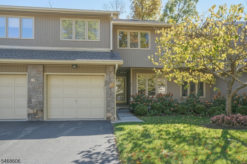 Impeccably appointed 3 bedroom Townhome nestled in a serene setting of the coveted Maple Run complex.  Open concept living with lush private grounds and wooded views beyond create a wonderful sense of light and space, both inside and out.  The vaulted ceiling family room which opens to dining area and kitchen create an initial wow and the versatile floorplan with two home office options and spacious bedrooms combine to make everyday living and entertaining perfect.  Attached Garage coming right into the main level, first floor laundry room, large lower level with recreation room and office/gym as well.  Cul de sac location in well maintained Maple Run with close access to commuting options and excellent Basking Ridge schools.  Location and Lifestyle!