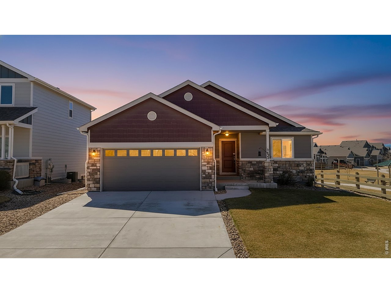 Positioned on a corner lot backing to open space 5433 Bristow presents an exceptional opportunity to own a beautifully designed 4-bedroom, 3-bath home with breathtaking views of Colorado's Front Range. Here, modern living meets wide-open skies-delivering a daily backdrop of mountain sunsets & serene natural beauty. From the moment you enter, the home welcomes you with an abundance of natural light and a thoughtfully designed layout that blends comfort with style. The main living area serves as the heart of the home, offering a warm and inviting space perfect for both relaxing evenings & entertaining guests. Large windows frame the stunning mountain views, creating a seamless connection between indoor living & the outdoors. The kitchen is both functional and inviting, featuring ample cabinetry, granite counters, large island with generous prep space, & an open flow into the dining & living areas-ideal for gatherings or everyday living. Each of the 4 bedrooms is positioned to provide privacy & flexibility, whether for family, guests, or a home office. The spacious primary suite offers a peaceful retreat, complete with a 5 piece bath , walk-in closet , mountain views, vaulted ceilings & room to unwind & recharge . With 2 additional well-appointed bathrooms & practical spaces like a dedicated laundry, ample storage & attached finished garage, this home is designed for effortless day-to-day living. Look ou t any window or step outside and take in the true highlight-expansive outdoor space with stunning views perfectly suited for your enjoyment. Whether it's morning coffee with mountain views or evening get-togethers under open skies and sunsets this home has terrific outdoor entertaining areas. Located near parks, trails, top-rated schools, shopping, dining, and with easy access to I-25, this home offers the perfect balance of tranquility, convenience, and elevated Colorado living. Schedule your private showing today before this home gets away:)