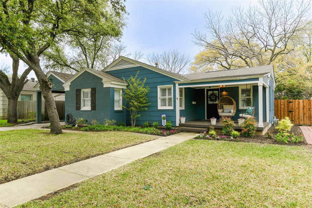 Exuding timeless elegance & character, this fabulous 4-bed 2-bath Craftsman in Fort Worth's Ridglea North has great vintage detail & is updated with all the modern touches. Welcoming you is the covered Trex porch perfect for AM coffee. Step inside to a comfy living area adorned with linear fireplace lighting up the room & complimenting the open layout connecting the living, dining & kitchen. Oversized den offers perfect blend of comfort & convenience making entertaining a breeze. Separate primary suite boasts of an outrageously spacious walk-in closet leading to private living & office areas both with private entrances making for a great home office. Backyard oasis is an entertainer’s dream with covered patio perfect for enjoying a lazy afternoon or fresco dining under the decorative lighting. Adjacent covered bar or storage area can be closed & secured. Kids & pets can run & play on low-maintenance, always well-groomed astroturf. Ask about 2-1 interest rate buydown for years 1 & 2.