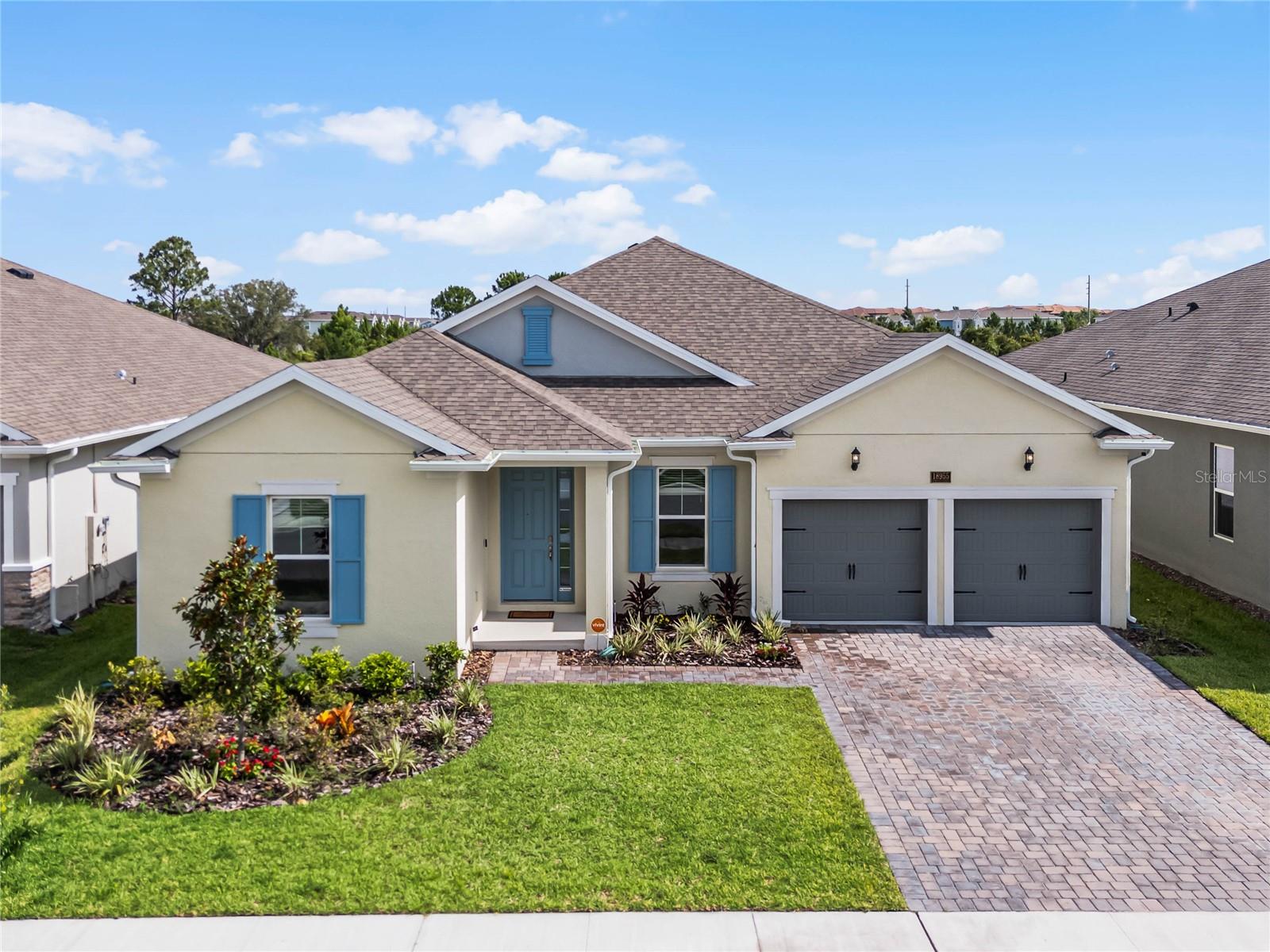 One or more photo(s) has been virtually staged. Welcome to Your Dream Home in Summerdale Park at Lake Nona!
Step into this stunning 4-bedroom, 3-bathroom home, where modern luxury meets everyday comfort in one of Lake Nona’s most sought-after communities. Tucked away with no rear neighbors, this home offers a serene escape, perfect for relaxing on the covered lanai, where you can enjoy the peaceful sights and sounds of wildlife and birds—ideal for entertaining or unwinding in privacy.
Inside, the open-concept layout creates a warm and inviting atmosphere, leading to a gourmet kitchen that’s sure to impress. The oversized quartz island provides plenty of prep space, while the stainless steel appliances, including a sleek glass stovetop with hood vent, add both style and function. Just off the kitchen, a spacious laundry room comes equipped with a washer, dryer, and utility sink hookup for added convenience.
Retreat to the expansive master suite, featuring two walk-in closets and a spa-like en-suite bathroom. Indulge in the dual vanities, an oversized dual shower with luxurious rain/waterfall shower heads, and a soaking garden tub—your personal oasis for relaxation. The additional bedrooms are generously sized, offering comfort and natural light for everyone in the household.
A spacious flex/bonus room provides the perfect space for a home office, gym, media, or playroom, while the high ceilings and elegant wood-look plank tile flooring in the main living areas enhance the home’s bright and airy feel.
Additional highlights include a 2 car garage with extra storage and a dedicated mud/storage room off the garage entry, offering the perfect spot to keep things organized. Living here means enjoying incredible community amenities, including a beautiful community pool with pond views and green space, just a short walk away.
Located in the heart of Lake Nona, this home offers easy access to shopping, dining, and entertainment, plus minutes to Orlando International Airport, Medical City, and major highways for ultimate convenience.
Don’t miss this rare opportunity to own a home that perfectly balances luxury, privacy, and prime location. Schedule your showing today and experience the best of Summerdale Park at Lake Nona!