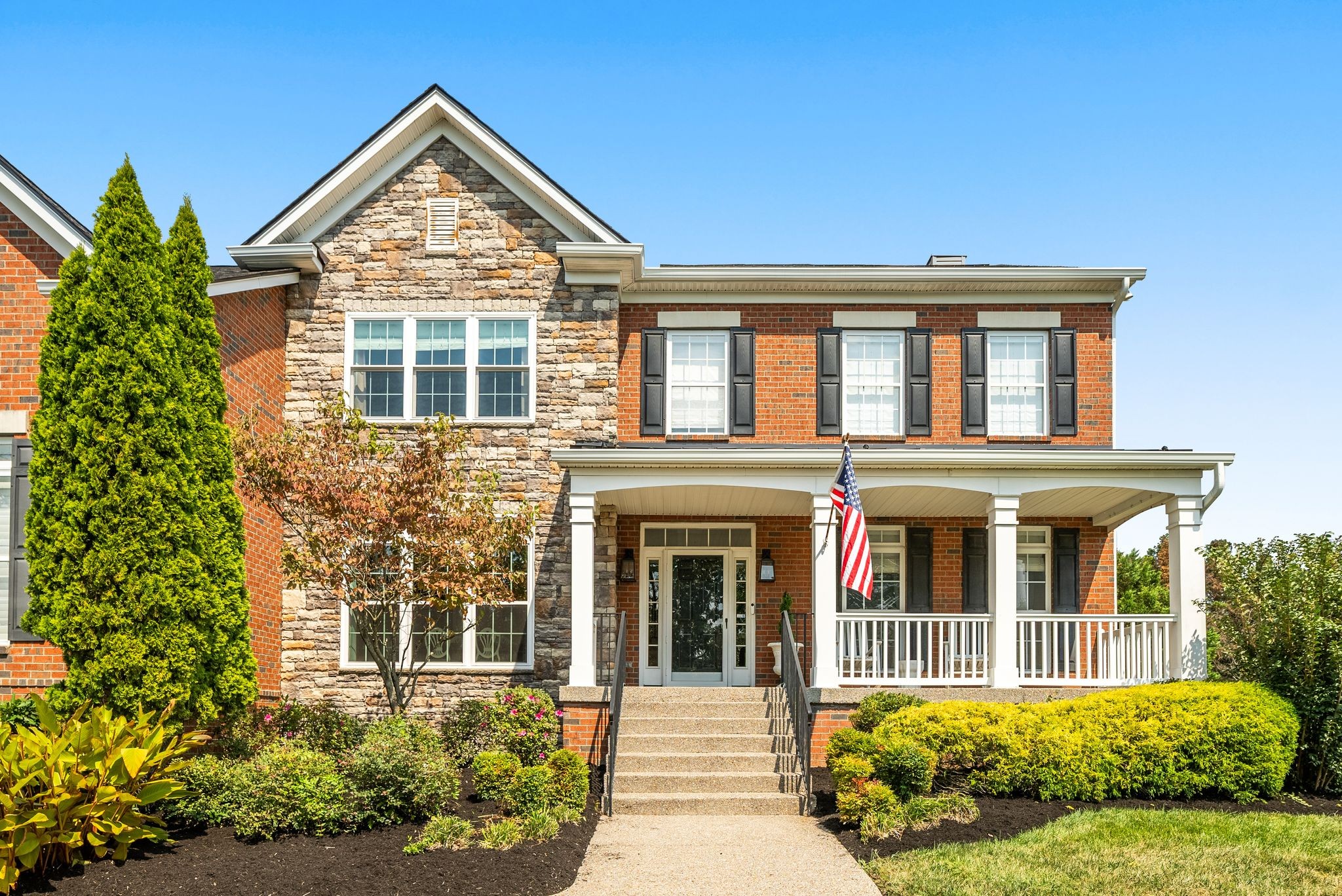 Nestled in the highly desirable Brookfield neighborhood, this elegant 5-bedroom, 4-bathroom home is a showcase of thoughtful design and meticulous renovation by interior designer Olivia DeMontbreun. The completely updated primary suite features a stunning spa like bath, while the swoon worthy laundry room boasts custom cabinetry and Taj Mahal quartzite countertops. A former playroom has been transformed with bespoke built-ins, a custom dry bar, and a subtly wallpapered ceiling that adds a layer of drama. Designer touches continue throughout with custom drapery and lighting from Visual Comfort and Serena & Lily.
Step outside to the sellers’ favorite feature - a private backyard retreat designed for year-round enjoyment. A built-in outdoor kitchen, stone gas fireplace, and inviting patio make this the perfect space for entertaining on cozy fall evenings. With its custom finishes, thoughtful updates, and exceptional outdoor living, this Brookfield home offers a rare opportunity to enjoy elevated living in one of Brentwood’s most sought-after neighborhoods.