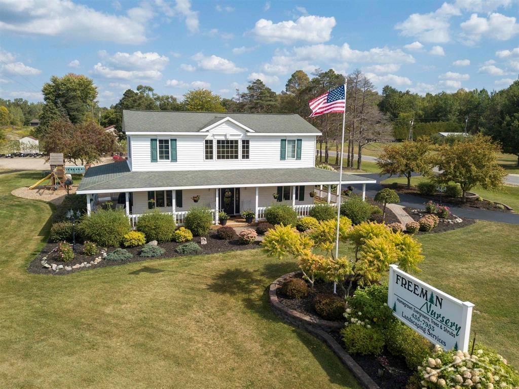 THE NEXT 60 YRS COULD BE YOURS! Freeman Nursery & homestead have been a pillar in the Beaverton community for 60 years. The home, built in 1947 is 3812 sqft with 4 bedrooms, 3 full baths and 1 half bath on nearly 30 acres. Oak floors run through a portion of the house where modern conveniences meet country charm. 2 bedrooms and 2 full bathrooms are located on the 1st floor with 2 more bedrooms and 1 full bath on the 2nd floor. A half bath is located with laundry in the "office" area of the home. Outside you'll find a 40x64 pole building with 12' walls. 24x40 is paved, heated, has water & electricity. 3 greenhouses care for new plants and the property holds mature plants and trees. The rest of the property has a horse pasture & shelter with a mix of timber and open areas tied together by trails that the wildlife love. The farm equipment/tools and inventory are available. The roots of the past run deep but the future growth is in your hands.