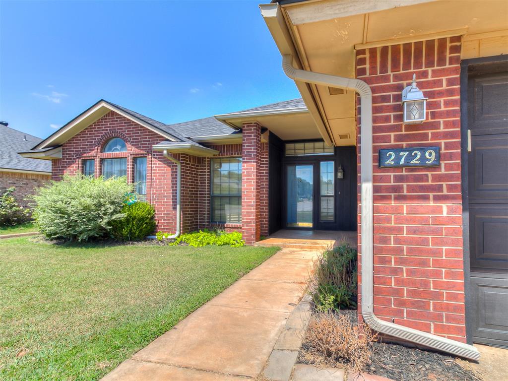 This Edmond home eagerly awaits its next chapter, promising a comfortable and convenient lifestyle. Walk your kids to school! Fresh New Interior Paint. Roof- Oct 2024, HVAC appr. 7 years old, Hot Water Tank appr. 6 years old, Stove, Microwave and Dishwasher all under 10 years old and Garbage Disposal appr. 2 years old. This home offers 3 bedrooms, 2 full bath with a split plan. Walk into the beautiful living room with a built in entertainment center making the room comfortable and easy to enjoy! The brick fireplace with windows on either side look out to the private backyard. The kitchen has been updated with Silestone Quartz countertops, a popular accent wallpaper to go with the newly painted cabinets and walls. Moving to the master bedroom and bathroom, the updated decor is elegant and the new built-ins make for a perfect personal sanctuary, a place to unwind and recharge after a long day, along with extra storage and beauty. The master bathroom has his and hers walk in closets, double sinks, a large soaker tub and a separate shower. The two bedrooms are large and newly painted. One of the guest bedrooms has built-ins that includes a desk locker and storage. The added storage in this home is unique and wonderful to have. It has a two car garage and a great backyard to enjoy under the Pergola. This home located in the vibrant city of Edmond, Oklahoma, offers a wonderful opportunity to establish roots in a thriving community. This is a property ready for a new owner to make it their own. Owner is related to Agent/Broker.