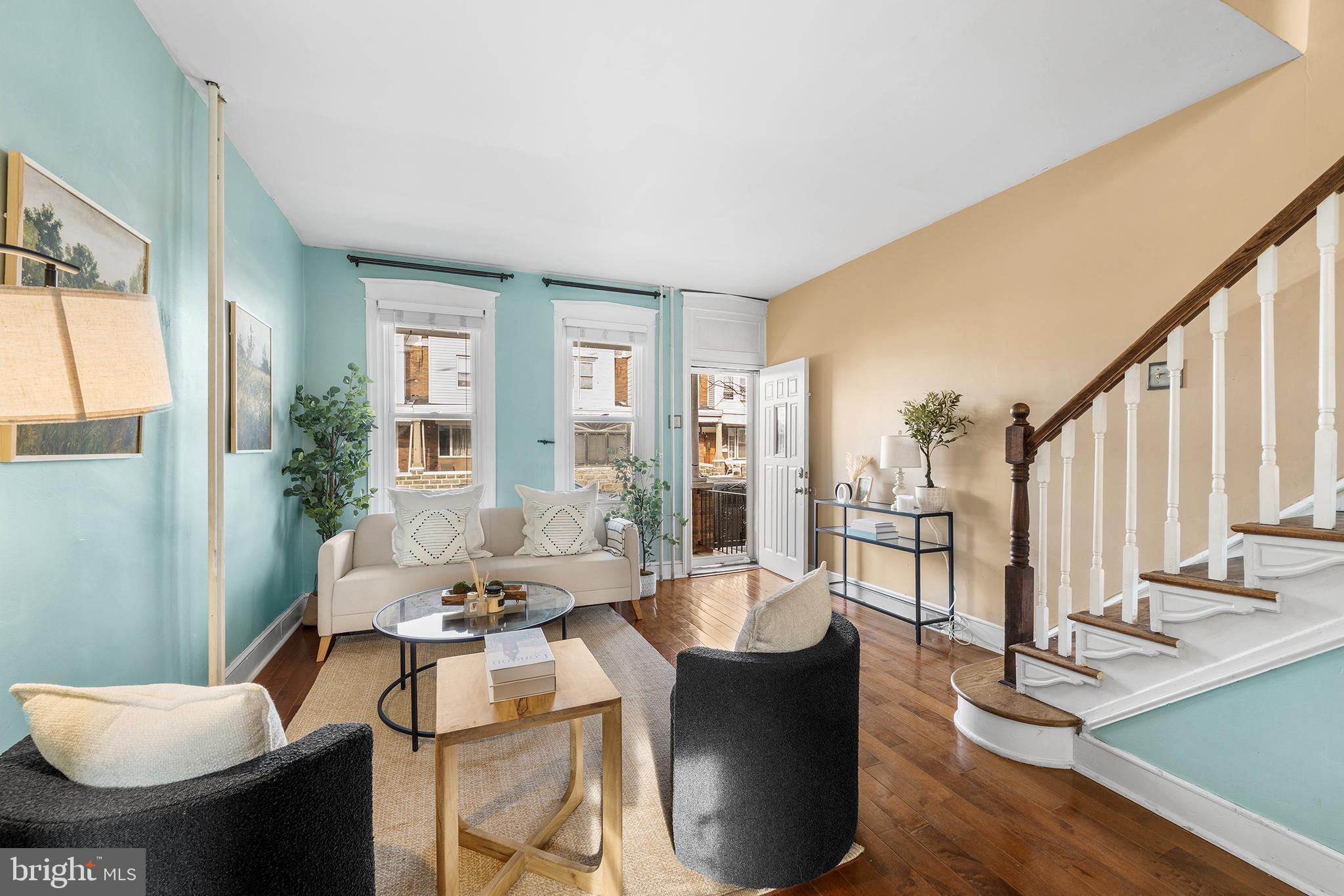 This charming Port Richmond 3 bed, 1 bath front porch row home has it all on a friendly block! Upon entering, this spacious property greets you with gleaming wood floors, several windows and tall ceilings. The first floor layout is flexible and offers a variety of open living and dining configurations and boasts an efficient mini split AC system to keep this floor cool. The bright eat-in kitchen features granite counter tops, plenty of storage and french doors overlooking the large back patio ideal for fire pits and outdoor dining. This property sits on a deeper than average lot- 14x68, so there is ample space inside and out! Back inside, you’ll find 3 generously sized bedrooms and the full bathroom with a bathtub and skylight to round out the second floor. Hardwood floors flow throughout the home and all bedrooms are flooded with natural light. Downstairs is a partially finished basement with laundry and plenty of hobby space. This lovely home is located on a wide block with easy parking on both sides of the street and is around the corner from several green spaces, parks and playgrounds (Frank Glavin playground/splash pad, Samuels playground and rec center and Campbell Square park). Explore local neighborhood gems like Miles Table for brunch, Ellie & Bird Coffee and Marinucci’s for the perfect hoagie. Shopping local or at big box stores is easy with multiple grocery stores, Target and Home Depot all within a mile. Transit is a breeze with several bus lines running on Allegheny as well as easy highway access on 95. Set out your rocking chairs and seasonal decorations. You’re perfectly positioned at 3435 Almond street to enjoy the best Port Richmond has to offer. Schedule your showing today!