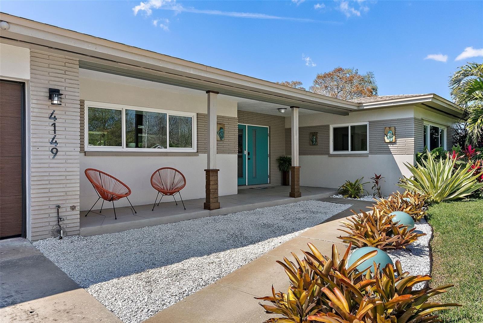 Nestled in the beautiful Broadwater neighborhood of St. Petersburg, this stunning 3-bedroom, 2-bathroom pool home offers the ultimate Florida lifestyle. Located just 10 minutes from world-class beaches and the vibrant energy of downtown St. Pete, this property is a true gem.

This home has been thoughtfully renovated to blend modern comforts with effortless, low-maintenance living. Step inside to an open-concept floor plan with beautiful, large-profile tile flooring throughout. The gourmet kitchen is a chef's delight, featuring real wood, soft-close cabinets, stainless steel appliances, a fully-ventilated range hood, and granite countertops. The inviting primary bedroom is a serene retreat with a lovely en-suite bathroom, dual sinks, and a beautifully tiled oversized shower. It also boasts two custom closets, one designed for the shoe lover in all of us. The two additional bedrooms are spacious and versatile, perfect for guests, a home office, or a playroom. The bright and stylish second bathroom offers a modern and clean aesthetic with a generous-sized vanity and a bath tub. Custom window coverings throughout the home provide both privacy and a touch of modern elegance.
Step outside to your private backyard tropical paradise, a perfect setting for entertaining or relaxation. The expansive yard features a wifi-controlled heated saltwater pool, a charming Tiki Hut, fruit trees, a paver patio, and a new artificial turf lounge area. Dual SunSetter outdoor shades offer the flexibility to create a shaded outdoor space or reduce sun exposure inside the home. The yard is designed for minimal upkeep with wifi-controlled irrigation, heavy-duty weed barrier, and white shell landscaping. The entire backyard is fenced with a double gate on one side to allow you to easily store your boat or RV in the side yard.
This home is packed with recent updates for energy efficiency and peace of mind: solar-powered attic fans and blown-in insulation (2024); an electrical panel upgrade with a generator transfer switch connection (2023), new roof with hurricane straps (2021); brand-new HVAC system with ductwork, a new water heater, and high-end PGT hurricane impact windows and sliders (2019). 
With its prime location, modern upgrades, and inviting outdoor spaces, this is the perfect place to call home.
No flooding, water intrusion, or storm-related damage occurred during the historic and active 2024 hurricane season. 
For VA-qualified buyers, there's an option for a VA loan assumption at an attractive 5.5% interest rate.