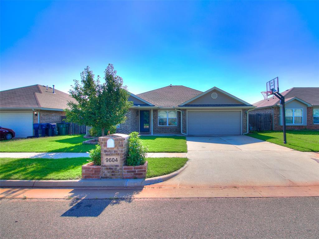 Welcome to this well-appointed 4-bedroom, 2-bath home offering a comfortable open floor plan and the fantastic Moore School District. Situated on a generous lot, this inviting property combines thoughtful features with everyday functionality. Inside, energy-efficient windows provide plenty of natural light, while tile flooring creates a fresh feel throughout. The kitchen has been updated with modern painted cabinetry, quartz counters, single basin granite composite sink & upgraded sprayer!  Sleek black Whirlpool appliances, glass tile backsplash and a nice sized pantry complete the kitchen.  Note the effortless flow to the main living and dining area.  Next, make your way to the impressive primary suite, generously sized to accommodate a king-size bedroom set and highlighted by a vaulted ceiling and ceiling fan. The private bath with freshly painted vanity and large walk-in closet complete this comfortable owner's space. 2 additional bedrooms and a second full bath are found on the opposite side of the home with a 4th bedroom or flex room located at the front of the home.  The layout provides flexibility for family, guests, or a home office.  As you step into the backyard, you'll note the newly refinished deck that offers expansive space to entertain, grill and enjoy the outdoors!  Located near Bryant Elementary with convenient access to shopping, dining, major roadways, and Tinker Air Force Base, this home offers an appealing combination of location, space, and value. Don't miss the opportunity to make this your new address!