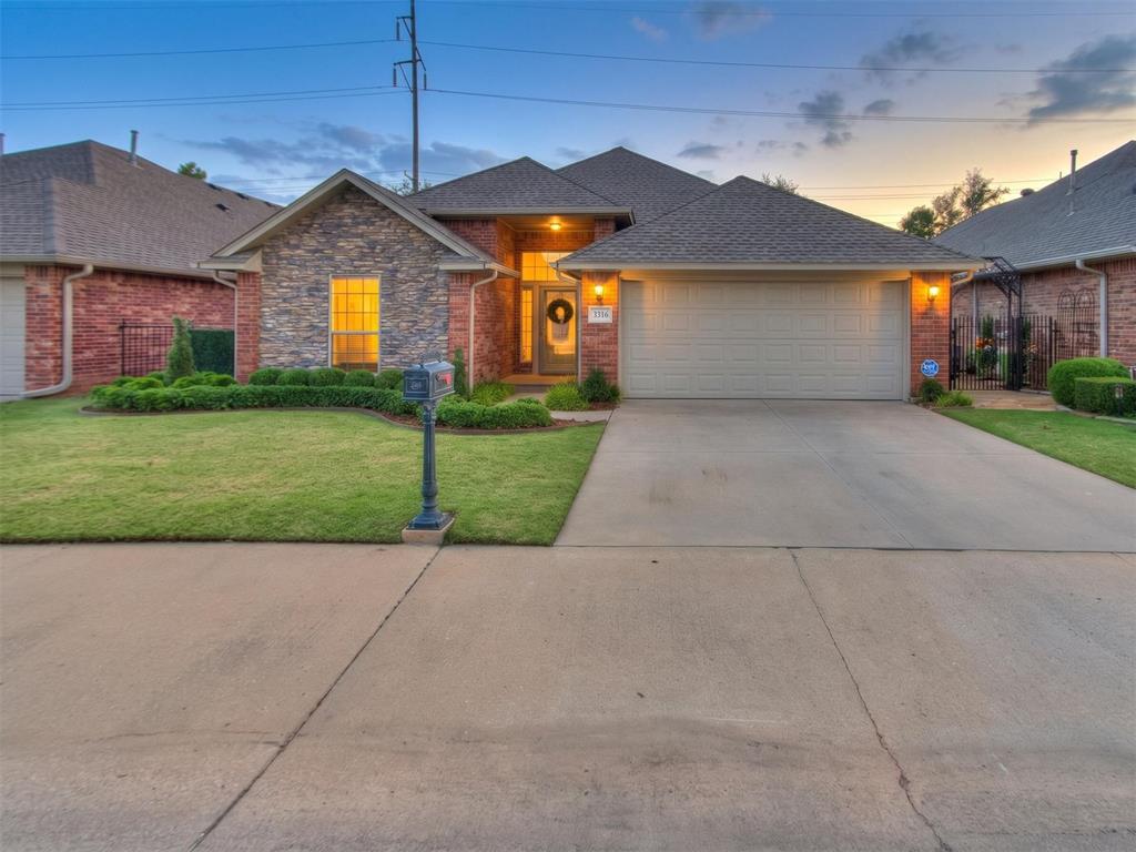 This immaculate and meticulously maintained home is situated in the quiet Willowbend neighborhood in West central Norman. Homes rarely come available in this addition and the location is perfect - close to a wealth of shopping, dining, medical and financial amenities. It also has easy access onto I35 and HWY 9.This 3 bedroom, 2 bathroom home is bright and airy with lots of natural light. You walk into the home and from the entryway you have two bedrooms and the family bathroom to the left. Continuing on you have the laundry room with access to the double garage with an expoxy painted floor. The primary suite is conveniently located on the opposite side of the home from the other bedrooms for privacy and has a great sized bedroom overlooking the backyard. The bathroom has a jetted tub, a separate shower, a double vanity and a good sized closet. Moving on, the kitchen, dining room and living room are open plan which allows the sunlight to brighten the whole area. The living room has beautiful wood floors and a gas log fireplace for cozy evenings in the upcoming holiday season. The kitchen has granite counters, a refrigerator that will stay with the house, a gas cooktop stove and new backsplash tiles. Beautiful plantation shutters are throughout the home adding an elegant touch. The owners have poured love and attention to the outside space. Landscaping and stylish touches abound making for a tranquil place to sit and relax. This is a fabulous home in a pretty and quiet neighborhood. Come and see for yourselves what this property can offer you!