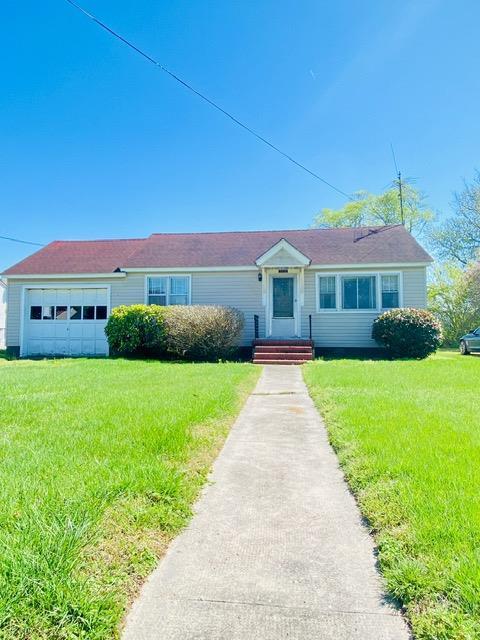 Great home in the peaceful neighborhood of Cheriton, just seaside of the highway from the road into Cape Charles. Add some creative touches and updates to the already strong bones and you will easily make this house your comfortable haven. One-story living, a screened back porch and attached garage complete this 2-bedroom, one bath property.