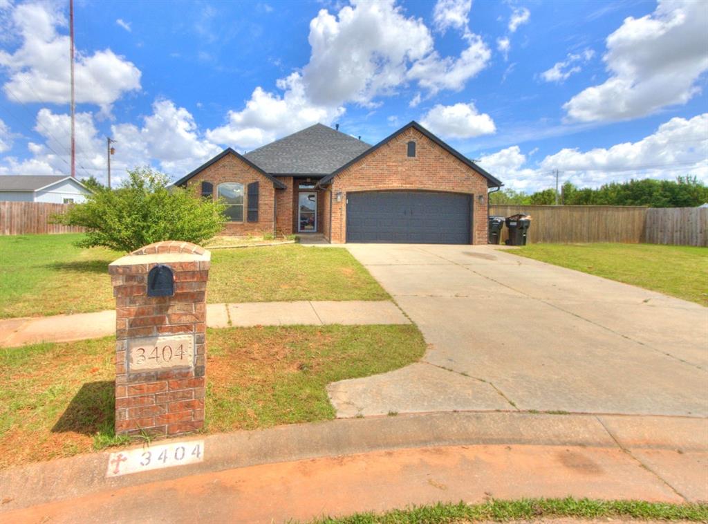 New listing in the highly sought-after Moore School District!  This charming 4-Bed, 2-Bath home is tucked away in a welcoming cul-de-sac, offers convenient highway access.  The primary suite features a bonus room addition, perfect for a home office, workout room, or private sitting area.  Bonus room could easily be converted back to 2 car garage.  Enjoy the large backyard, ideal for entertaining, relaxing, or play!  Added perks include the refrigerator, surround sound system and security cameras that will be staying with the home!  Roof replaced in 2024.  The fourth room includes lovely built-ins, and a Murphy Bed that could be used as an office or an extra room. Located in a desirable neighborhood with a motivated seller, this home is one you won't want to miss!