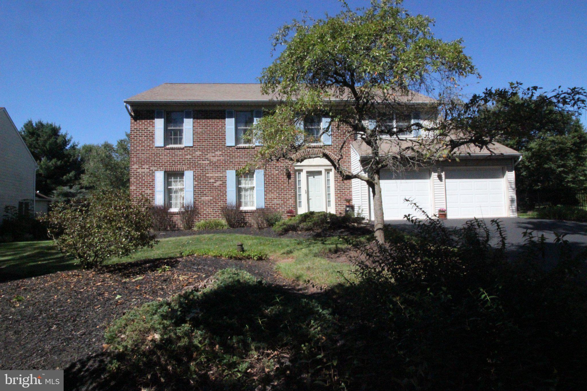 Location, Location, Location! Tucked away at the end of a cul-de-sac, this two story colonial has the space that you are looking for. The house may have 80's decor, but the layout is really functional and flexible. The first floor has the large living room, dining room, eat-in kitchen, 1/2 bath, laundry closet, and a family with with brick fireplace. The entryway is inviting with hardwood floors that continue into the kitchen and breakfast room area. The second floor boasts 4 very large bedrooms and two full baths. Ample closet space in all bedrooms. The basement poured concrete and nice high ceilings ideal for finishing into an awesome man-cave or entertaining area. Basement is also upgraded to be under the Family room which was an option  when it was built.  9' wide garage doors with steel I beam which eliminates the the poles in  between the cars. Heating and A/C unit replaced 2021. This home is being sold as-is. Values in this neighborhood have gone over $700,000 if fixed up to today's decor. Whether you put in the sweat equity or do a complete redo this location is prime!
