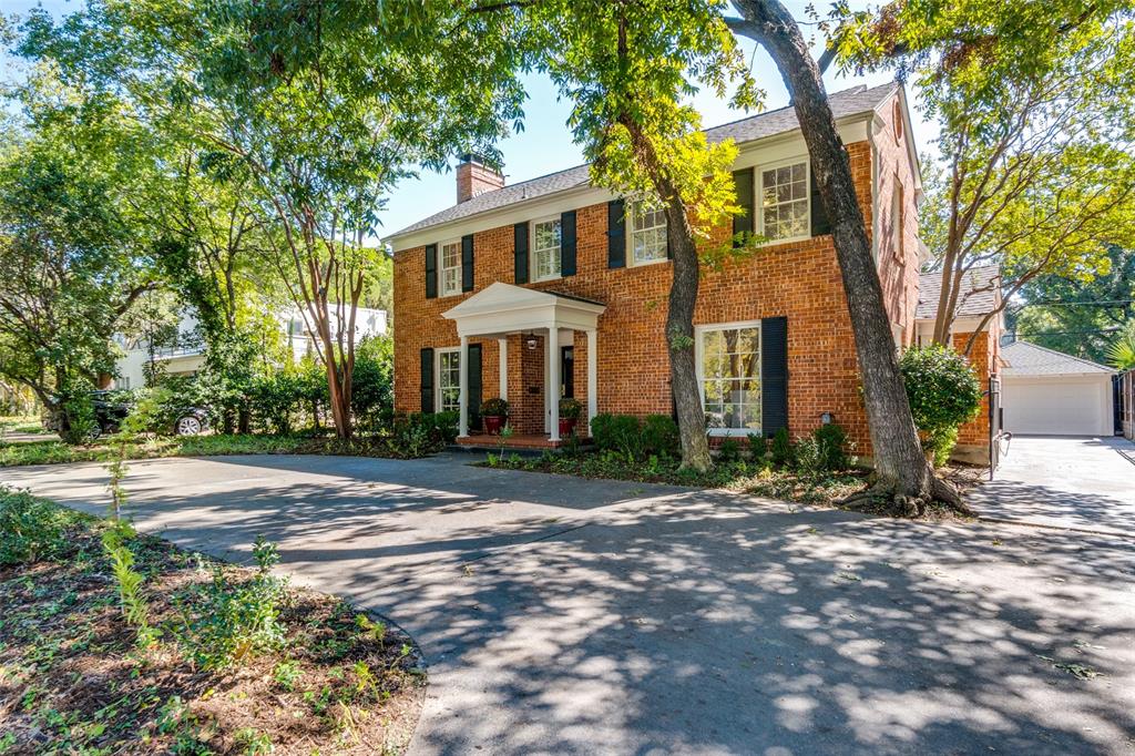 Welcome to the heart of West Highland Park—a beautifully updated traditional home that blends timeless character with modern comfort. Rich hardwood floors, abundant natural light, and a classic center-hall layout anchor flexible living and dining spaces. The kitchen shines with white quartz countertops and freshly painted cabinetry, and the entire home features a fresh interior coat of paint. Upstairs, the spacious primary suite offers dual closets; two secondary bedrooms share a Jack-and-Jill bath, plus a bonus living area opens to a second-floor balcony. Outdoors, enjoy lush new landscaping, a covered patio with a wood-burning fireplace, and a gated drive. Recent improvements also include a new garage door, refreshed baths, and updated systems. All of this in West Highland Park with Highland Park police & fire protection, access to tennis courts, parks, community amenities, and minutes to Highland Park Village, Inwood Village, and the Tollway.