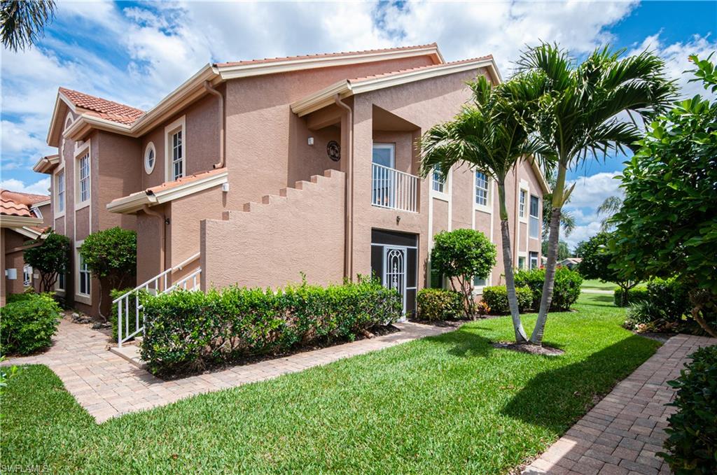 Stunning Carriage Home in Worthington Country Club:This exceptional second-floor end-unit carriage home offers 1,572 square feet of thoughtfully designed living space, featuring 3 bedrooms and 2 bathrooms, along with a detached garage. Ideally positioned with desirable northern exposure, the residence showcases breathtaking views of the golf course.The open floor plan is perfect for both everyday living and entertaining, highlighted by high ceilings and abundant natural light. Interior features include luxury wood-look vinyl flooring in the living room and primary bedroom, tile in the foyer, kitchen, bathrooms, and den, and carpeting in the guest bedroom.The spacious primary suite and well-appointed guest accommodations provide comfort and privacy, while the home’s tasteful furnishings create a serene and inviting atmosphere.  The home comes with Lucite sliders and  electric hurricane shutters on lanai, HVAC violet light and HVAC environmental oxidizer to provide clean air. Impeccably updated and meticulously maintained, this home is sold turnkey and move-in ready.  Living in Worthington Country Club means embracing a vibrant bundled golf lifestyle in one of Southwest Florida’s most sought-after communities. Enjoy championship golf, an active clubhouse, tennis, and a calendar full of social events – all included in your HOA.  HERE’S WHAT’S COMING:  A remodeled cabana featuring an indoor/outdoor bar area and pergola with operable and fixed louvers for shaded more outdoor dining. Five new tennis courts Four pickleball courts A new and expanded parking lot Construction on the new cabana is set to begin in Spring 2026.  Prime location just minutes from the pristine beaches of Bonita Springs and Naples, world-class dining and shopping at Coconut Point and Mercato, and convenient access to Southwest Florida International Airport (RSW). Best of all – no CDD fees! This is more than a home; it’s the Florida dream you’ve been waiting for. Schedule your private showing today and discover why this exceptional property is “the place you want to be.”