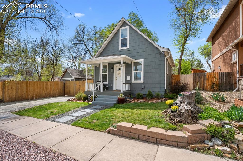 Wonderfully Located and Tastefully Updated Downtown Home!This home is conveniently located just blocks from Colorado College campus and would make a wonderful investment or starter home for the right buyer. The home offers one level living, plenty of natural light, updated kitchen, 2 bedrooms, sun room area, and a large fenced yard with vehicle access for parking. There is additional storage available in the detached shed or in the upstairs attic.