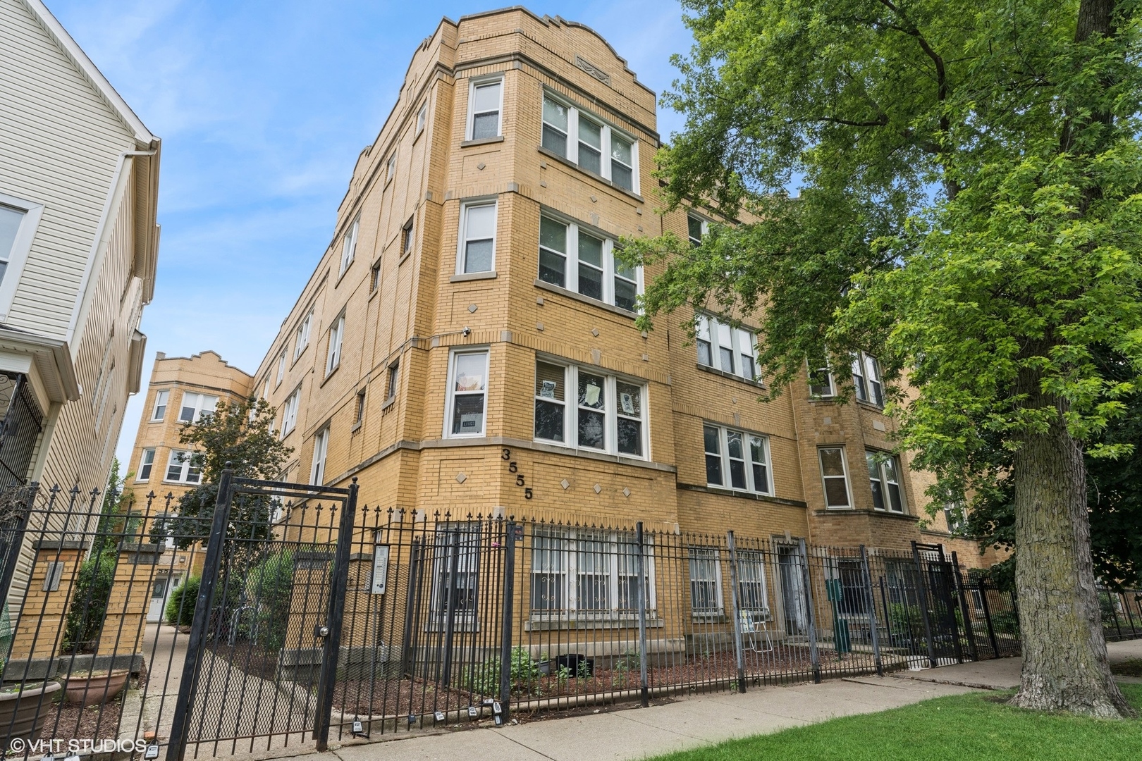 Sun-drenched and chic top-floor condo in the heart of hot Logan Square. This recently renovated home blends modern finishes with vintage charm, featuring soaring ceilings, hardwood floors, central AC, and striking exposed brick. The stylish kitchen is outfitted with sleek quartz countertops and a rare full-size pantry. The open-concept layout offers a spacious living area, two well-proportioned bedrooms, and an updated bathroom with bonus space for linen shelving or extra storage. Additional perks include in-unit laundry and thoughtful updates throughout.  All of this in one of Chicago's most dynamic neighborhoods! Enjoy easy, permit-free street parking and a prime location just steps from the 606 Trail, Palmer Square, top-rated restaurants and bars like Best Intentions, Scofflaw, Park and Field and multiple public transit options. Professionally managed, pet-friendly, and investor-friendly building. Short term rentals are allowed.
