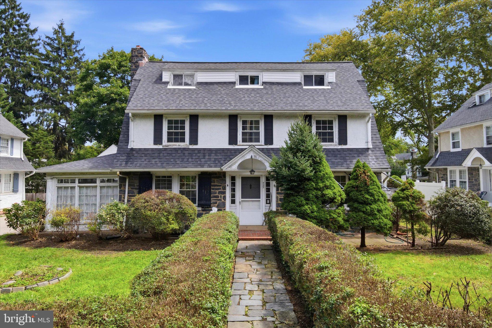 Welcome to 429 Levering Mill Road, a quintessential 1926 center-aisle Colonial offering a rare opportunity to reimagine one of Bala Cynwyd’s classic stone residences for its next century. Held and loved by the same family since its beginning, this is the kind of home that simply cannot be recreated today. Its substantial stone construction, traditional center-hall design, original architectural character and timeless proportions reflect an era when homes were built with permanence and craftsmanship in mind. Inside, the home presents an exceptional opportunity for a buyer with vision to thoughtfully renovate, restore and elevate the property while preserving the character that makes it so special. Original details and gracious spaces provide the foundation for a sophisticated transformation—whether the goal is a classic restoration or a fresh, modern interpretation of Main Line living. For those willing to invest in the home, the potential to create something truly remarkable is undeniable. Outside, a fully fenced backyard provides a private setting for gardens, entertaining and outdoor living, while two garages offer an increasingly hard-to-find convenience. A new roof and several newer windows are already among the improvements made to the property. And then there is the LOCATION - Enjoy the ability to walk into Bala Cynwyd’s charming neighborhood commercial area for local shops, restaurants and everyday conveniences, while being approximately 3.5 miles from Suburban Square and within easy reach of the Main Line and Philadelphia. The property is also located within the Lower Merion School District, one of the region’s most recognized and sought-after districts, further adding to the enduring appeal of this exceptional Bala Cynwyd address. 429 Levering Mill Road isn't a home waiting to become something it was never meant to be. It's a well-loved 1926 stone Colonial waiting for its next steward to uncover everything it can be. With remarkable architectural character, a highly desirable Bala Cynwyd setting and substantial upside through thoughtful renovation, this is an opportunity to create a home of enduring value while preserving a piece of the area's architectural story.