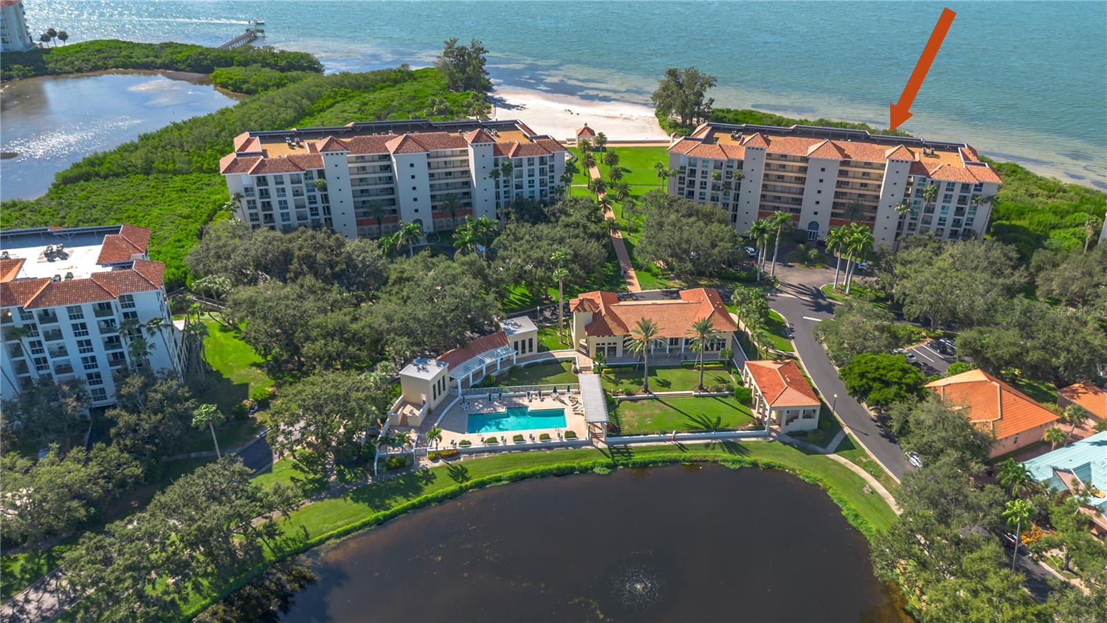 PRICE ADJUSTMENT...READY FOR NEW OWNERS...RESORT STYLE LIVING...PRIVATE BEACH...NATURE TRAILS ALONG THE WATER SHORE...LUSH TROPICAL LANDSCAPING...COME...AND EXPERIENCE THE ULTIMATE LIFESTYLE!  This beautiful fully renovated, impeccably kept 2 BEDROOM 2 BATH + DEN/OFFICE/3rd BEDROOM (BONUS ROOM) is exactly what you have been looking for!  As you enter you will immediately notice the wide open floor plan, the abundance of natural light from the expansive floor to ceiling windows and doors, and the breath taking views of Boca Ciega Bay that can be seen from all 4 hurricane grade sliding glass doors that were newly installed in 2020.  The open kitchen to the dining room, living room area + spills onto the enormous patio,  makes this floor plan perfect for entertaining.  The kitchen is extremely spacious with plenty of storage and expansive stone counter tops.  This split floor plan gives you flexibility and ensures privacy.  Master Bedroom will accommodate most bedroom suites, with a large walk in closet.   Master Bath is equipped with shower, bath and double sinks with quartz counter tops. Designer grade vinyl LUXURY flooring throughout makes this home feel larger!  New AC 2023.  Dolphin Cay is 88 acres of sheer BEAUTY and TRANQUILITY, 24 acres which is a NATURE PRESERVE.  Many of the amenities include 24/7 GATED with 24/7 SECURITY, PRIVATE BEACH, TENNIS COURTS, ELECTRIC CAR CHARGERS, FITNESS CENTER, EXQUISITE CLUB HOUSE, LIBRARY, MEETING ROOMS AND 2 POOLS, NATURE TRAILS, BBQ AREA, STORAGE FOR YOUR KAYAK, + your very own DEEDED STORAGE UNIT on the same floor.   YOU ARE LESS THAN 10 MINUTES DRIVE TO ST PETE BEACH,FORT DESOT PARK, GREAT SHOPPING AND RESTAURANTS.  DO NOT MISS THIS OPPORTUNITY TO LIVE IN BEAUTFUL DOLPHIN CAY WITH ALL THE UNIQUE AMMENITIES!  WELCOME HOME!