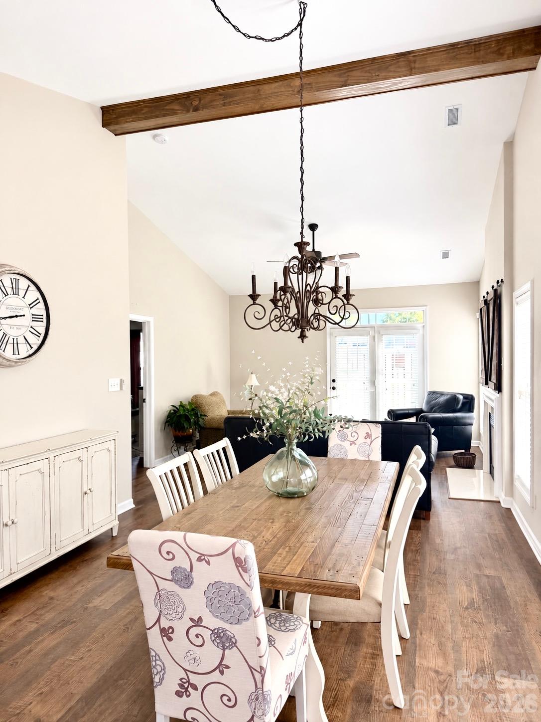 Looking for a move in ready, fully updated townhome in the heart of Harrisburg? Welcome to 6313 Harrisburg Plaza! This beautifully updated 2 bedroom, 2 bathroom home welcomes you with stylish finishes from the moment you step inside. This ranch style townhome features a coveted and warm open concept floor plan while also offering split bedrooms for added privacy. The kitchen features stunning granite countertops, stainless steel Kitchen Aid appliances and beautiful open style shelving. Escape to an inviting primary en-suite with a private full bath and generous size walk in closet. An extended rear patio provides the perfect setting for entertaining, relaxing, or gardening. Irrigation is included just outside the fence making it easy to put your green thumb to work! Located in highly desirable Harrisburg Town Center, enjoy shopping, dining, entertainment, and more just outside your door. Energy efficient, low maintenance, and move in ready! This home is ready for you to make it your own! Property to be sold as is, seller to make no repairs.