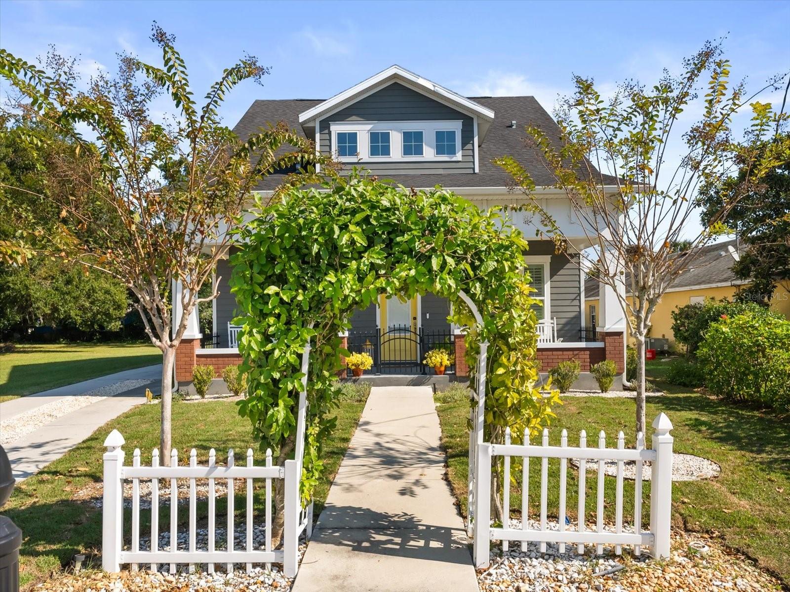 Experience the perfect blend of historic charm and modern comfort in this home nestled in the sought-after golf cart district of Downtown Winter Garden. This residence captures the character of the hip historic neighborhood while offering the convenience and style of newer construction.
Step instide to find an open floor plan featuring high ceilings with elegant crown molding, cermamic tile, luxury laminate flooring, and solid surface countertops thoughout.  With 3 bedrooms and 2.5 bathrooms, the layout is both functional and flexible.  The first floor features the primary bedroom with an on suite bathroom and seperate office that provides an ideal workspace.  For convenience it has a built out laundry room and tankless water heater for energy efficiant living.  While the second floor houses the additional bedrooms with a loft that offers the space for relaxation and recreation.
Outdoor living is just as inviting.  Enjoy morning coffee on the covered front porch, or unwind in the paved, fenced backyard complete with a built-in gazebo, perfect for entertaining. 
Conveniently located and a short distiance to Downtown Winter Garden's Plant Street and the picturesque Lake Apopka sunsets, this home offers a life-style that is both vibrant and relaxed.
Don't miss this opportunity.  Call for a showing appointment today.