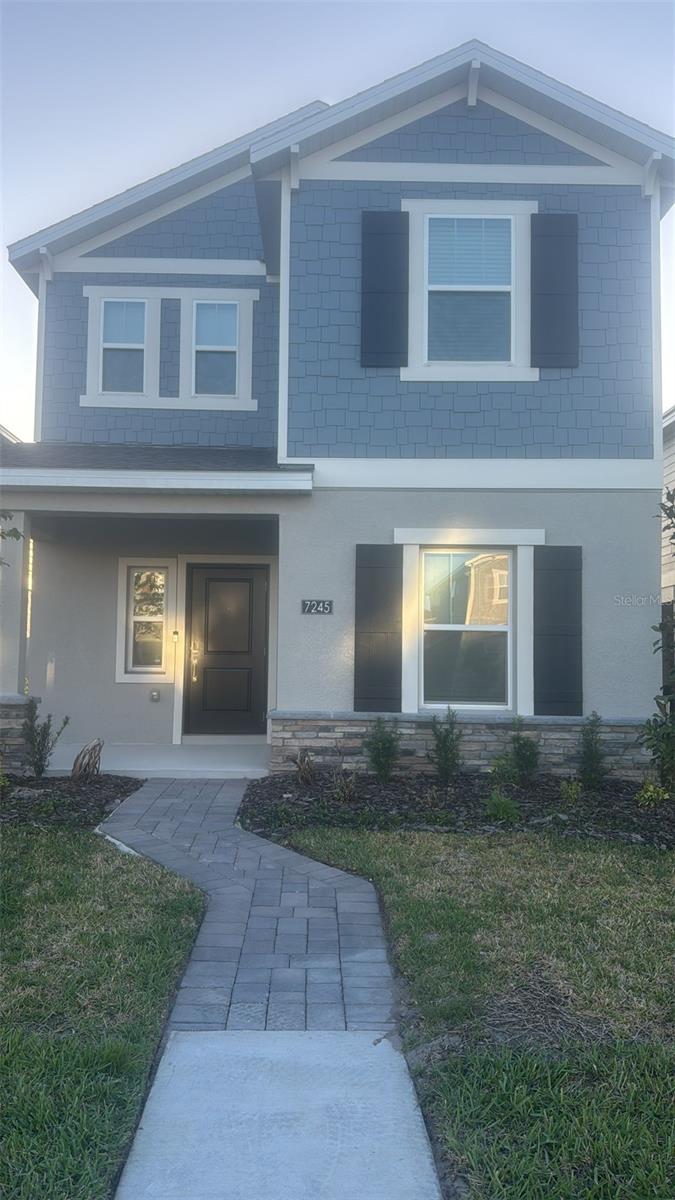 Welcome to this beautiful new construction home located in the highly sought-after EverBe community in Orlando. This thoughtfully designed 3-bedroom, 2.5 bath residence features an open-concept floor plan with modern finishes throughout. The spacious kitchen includes stainless steel appliances. The primary suite offers a walk-in closet and a private bathroom. additional highlights include a two car garage, indoor laundry, and energy-efficient construction. Enjoy community amenities, walking trails, and convenient access to major highways, shopping, dining and Orlando International Airport. Schedule your private showing today!