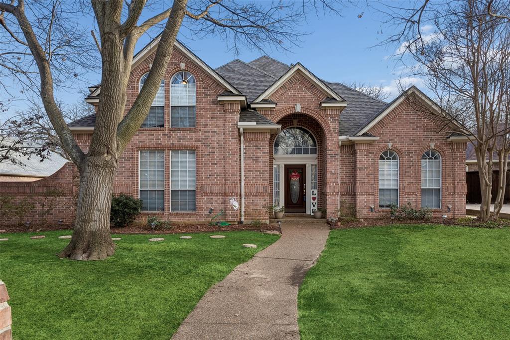 Beautifully maintained 4-bedroom, 3-bath home with a swimming pool in Hurst, TX offering a spacious layout and unbeatable convenience. Located in the heart of the Mid-Cities and within highly regarded Hurst-Euless-Bedford ISD (HEB ISD), this move-in ready home provides comfort, functionality, and room to grow with easy access to major highways, DFW Airport, Dallas, and Fort Worth. Enter to generous living areas and a large primary suite conveniently located downstairs. A downstairs guest bedroom with a full bath offers the ideal setup for multigenerational living, a private home office, or visiting guests. The kitchen features built-in appliances and opens seamlessly to the dining and living spaces, creating an inviting layout perfect for everyday living and entertaining. Upstairs, two oversized bedrooms share a Jack-and-Jill bath, while a spacious game room with a wet bar offers endless possibilities—media room, playroom, or additional living space. A flexible bonus room adds even more versatility. Enjoy your private backyard retreat featuring a sparkling swimming pool and plenty of space to relax or entertain. The side-entry garage and gated driveway provide added privacy and functionality. Peace of mind comes standard with big-ticket updates already completed, including a new roof and gutters (2.12.26), a new water heater, and both HVAC systems replaced within the past five years.