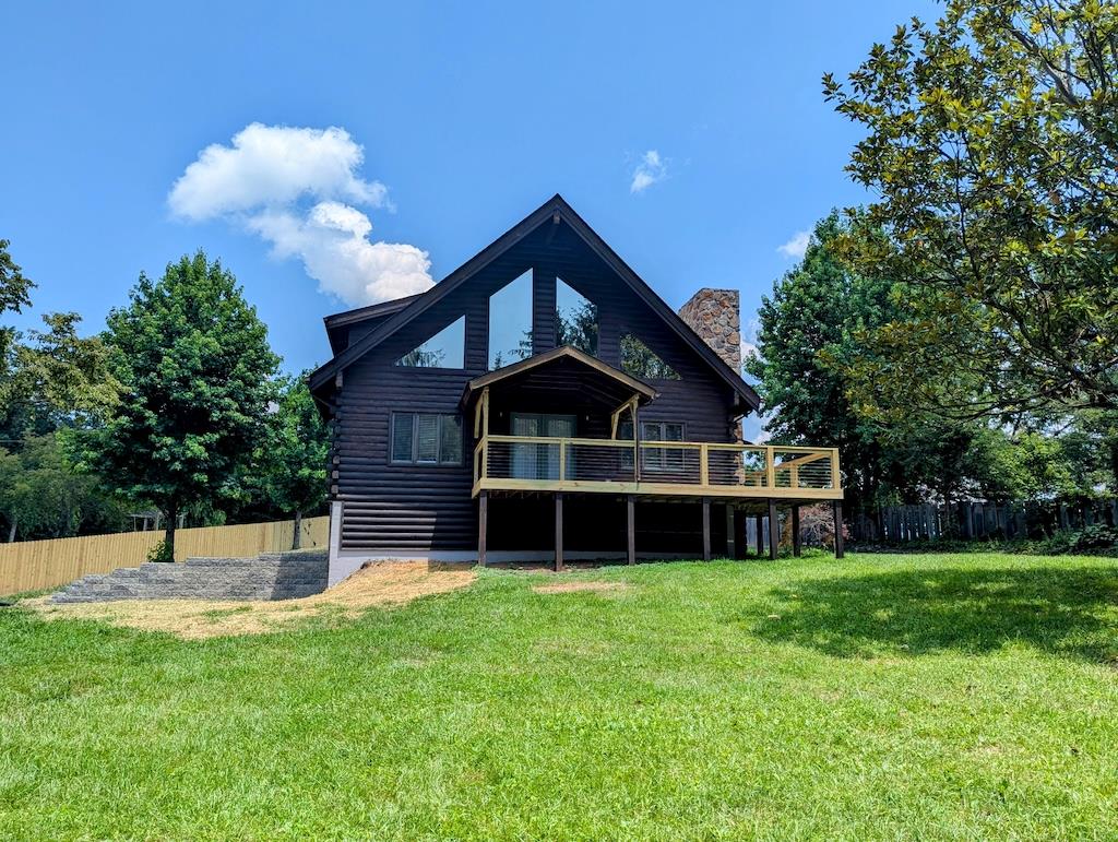 Log home with recent upgrades for sale in Riner VA! This property sits in Floyd County VA but offers a Riner VA address, providing a short drive to the New River Valley area while experiencing the lower real estate tax rates of Floyd County! 2 BDR, 3 BTH, boasting over 2,000 sq ft of living space this home has recently been updated from the basement to the loft. Kitchen upgrades and bath improvements compliment this home very well. Beautiful heartwood pine floors are found in the main level bedroom. During the cooler months take advantage of the wood burning fireplace in the living room. The home is also served by a heat pump system for both heating and cooling on all floor levels. The exterior of the home has been recoated in recent years with new stain, a new front porch constructed and the walkout basement has been improved. The asphalt drive has been resealed and a storage shed sits behind the home for your convenience. Schedule your visit to view this property!