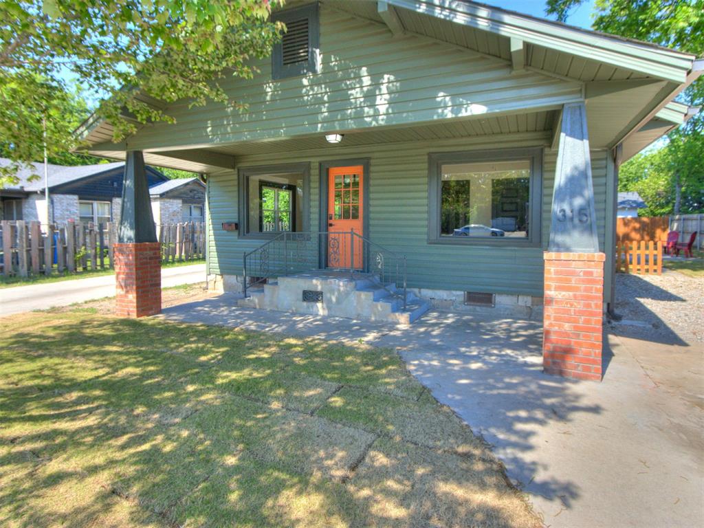 LOCATION! LOCATION! LOCATION! Just blocks from Main Street, the University of Oklahoma, restaurants, coffee shops, and campus events, 315 N. Crawford Avenue offers the rare opportunity to own a beautifully updated home in the heart of one of Norman's most desired areas.  Behind the charming exterior, major improvements provide peace of mind for years to come. Recent updates include HVAC systems and ductwork, updated & insulated PEX water supply lines, an updated electrical panel, newer roof, extensive siding replacement, fresh exterior paint, new fascia, gutters, aluminum trim, updated electrical fixtures, and a newer hot water tank. Inside, original hardwood floors have been beautifully refinished, while the kitchen has been transformed with new cabinetry, granite countertops, updated appliances, and a new disposal.  The main house features 3 bedrooms and 1 1/2 baths, plus a flexible space one could use as a home office, 4th bedroom, additional living or studio.The property also features a separate efficiency apartment (shares roof and one wall) complete with a full bath, kitchenette, & mini-split HVAC system.  Increase your income potential by renting it out - or use it as multigenerational living.Outside, new sod, a new privacy fence, charming picket fencing and cafe lights create inviting outdoor spaces that are increasingly difficult to find this close to downtown Norman.Whether you're looking for a primary residence, an investment property, or a home that puts you in the center of everything Norman has to offer, this one delivers the perfect combination of character, updates, and location.Opportunities this close to Main Street and OU don't come around often!  Seize this one today!