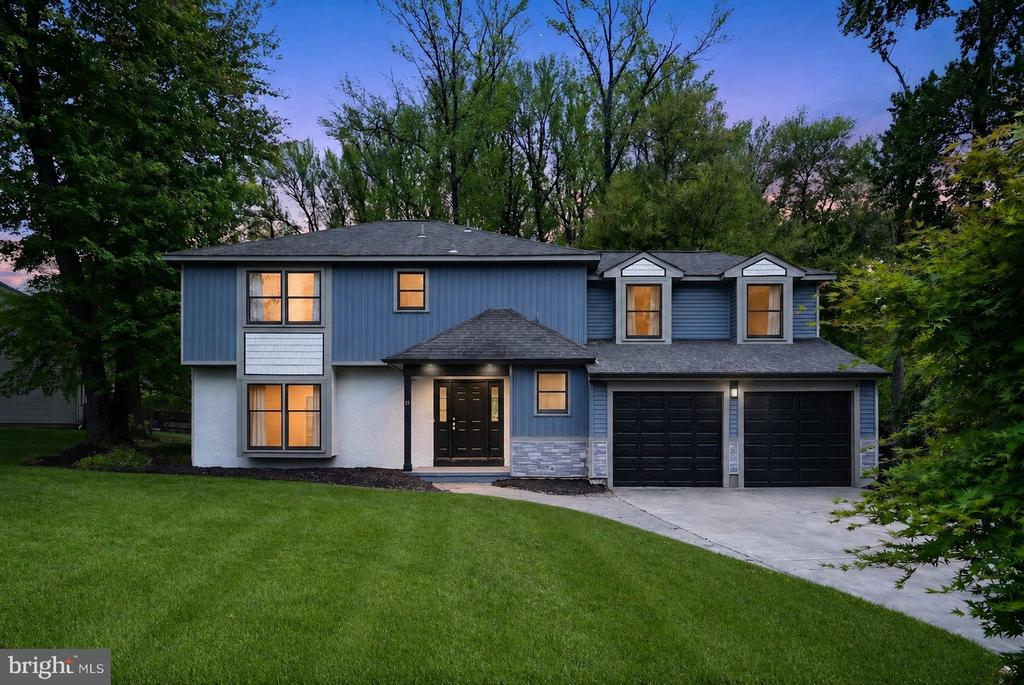 Welcome to this beautifully renovated 4-bedroom, 2.5-bath Colonial located in the desirable Classic Woods section of Burlington Township. Offering over 2,600 sq ft of living space, this move-in ready home blends modern upgrades with timeless style.Step inside to find luxury vinyl plank flooring and recessed lighting throughout, creating a bright and cohesive feel. The completely rehabbed kitchen is a showstopper, featuring elegant light fixtures, stainless steel appliances, quartz countertops, soft-close white cabinetry, and a stunning designer backsplash.All three bathrooms have been fully updated with new vanities, toilets, stylish fixtures, tub and shower.  The spacious family room is perfect for entertaining, highlighted by vaulted ceilings, a cozy fireplace, and ceiling fan. Generously sized bedrooms include recessed lighting and ceiling fans, with a spacious master suite.Situated on a private half-acre lot surrounded by lush trees, the outdoor space provides both privacy and tranquility, complete with a fire pit for relaxing evenings. Conveniently located near Route 295, Route 130, the NJ Turnpike, and just minutes to the PA border and Delaware River, this home offers easy access to everything you need.A perfect combination of space, style, and location—don’t miss this opportunity!