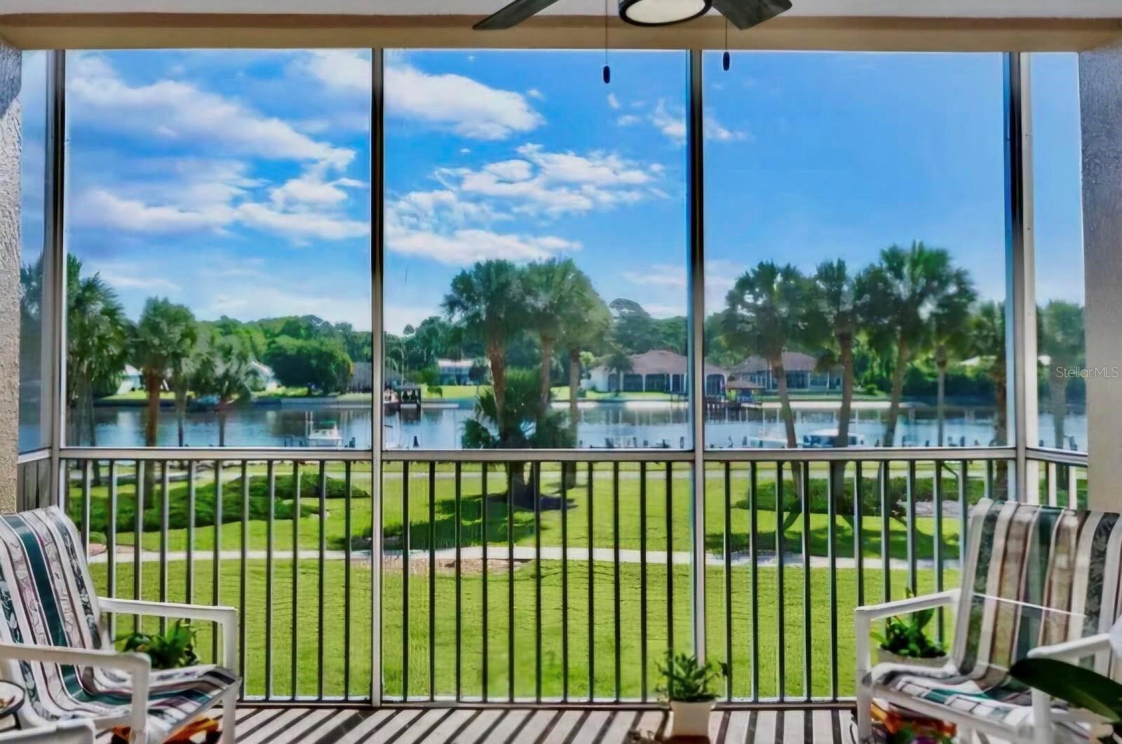 UNOBSTRUCED WATERWAY RIVER VIEW!  Upscale 3 BR/2 Bath spacious WATERFRONT unit!  Lovely kitchen, granite counters, pantry, eating bar, open floorplan, laundry, large master w/water view, 2 huge closets, luxury master bath, dual sinks, linen closet. 2 BRs in separate wing w/bath & more storage.  Partially furnished! Screen porch w/ceiling fan for comfort. Nonsmokers. Bldg elevator. Strong HOA financials, dues include DSL & cable! Garage included! Resort complex with lush ponds/fountains, pristine clubhouse w/lounge, kitchen, Gym & more. Paradise awaits; beach-entry pool, jetted spa, outdoor shower, covered patio, surround sound, private pool cabanas, volleyball, basketball, BBQs. Plush complex on Intracoastal Waterway w/boat marina, kayak launch, screened dock, fishing, view birds, manatees, dolphins, watch boats sail by!  Acres of trails connect to 5 mile waterfront bike / walk trail & more.  Walk to Euro Village shops/dining! 5 min to upscale beach w/parking/showers. Golf, shops/retail/dining nearby. 30 min to St. Augustine or Daytona Bch. Come experience the Florida lifestyle!  Note: Tenant lease till 08.31.27 Pls do not disturb tenant, thank you.