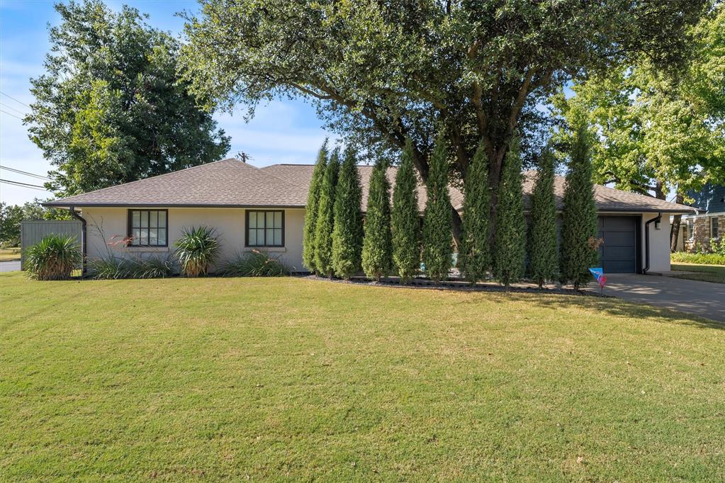 Beautiful home in sought after Nichols Hills! Home has been landscaped for privacy. Complete renovation in 2015. Features include updated electrical wiring, HVAC, plumbing, hot water tank, privacy fence and driveway. Kitchen  flows right into dining and living areas. Kitchen features white quartz counter tops and newly built cabinetry, along with all new appliances. Large walk in pantry off the kitchen. Gorgeous custom gas fireplace in living room is a true center piece. Separate office space separate from all the bedrooms with full bath. Spacious laundry room. Beautiful french doors in primary bedroom let in natural sunlight and lead out to separate patio.  Primary bathroom carries consistent design throughout with white quartz counters, marble floors, soaking tub, and large shower with rain head. LARGE master closet is a dream with custom cabinetry and vanity.