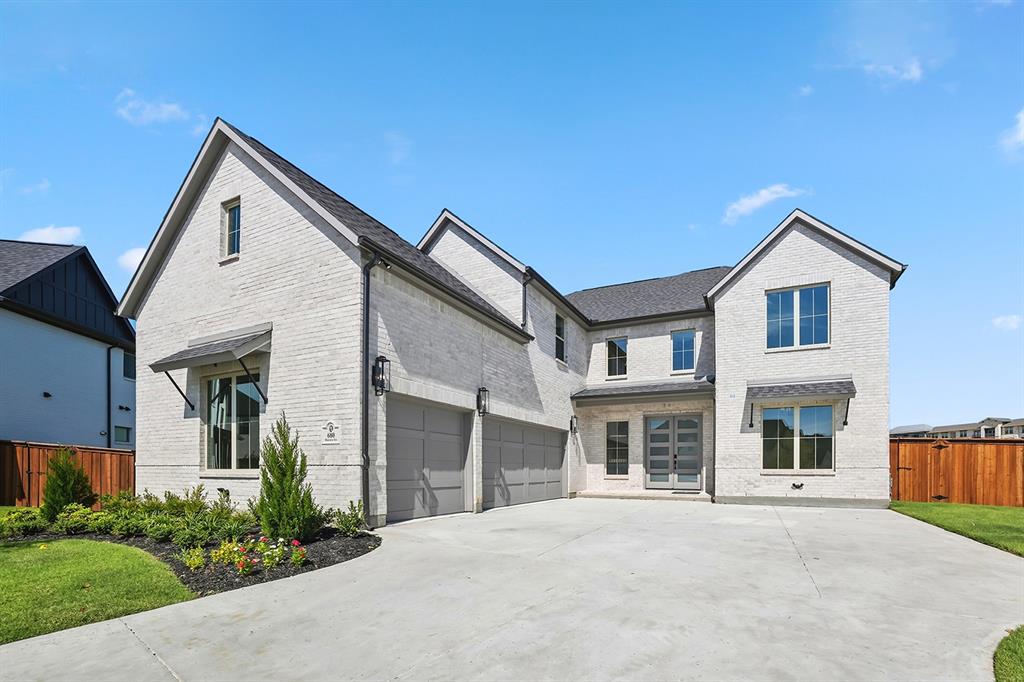 This popular open-concept home features a dramatic two-story entry and family room. With 5 bedrooms and 4.5 bathrooms, there’s plenty of space for the whole family! The beautiful gourmet kitchen includes quartz countertops, upgraded built-in appliances, and a large walk-in pantry. The spacious master retreat features a charming window seat and a generously sized bathroom with an upgraded freestanding tub, a large shower, and a linen closet. A guest bedroom is conveniently located on the first floor, and the guest bathroom includes a walk-in shower. Upstairs, the game room and media room are situated together to create an ideal entertainment space. Additional upgrades include stunning nail-down hardwood floors throughout the downstairs, iron spindles on the second-floor overlook, box windows in the master bedroom and casual dining area, and an extended patio perfect for outdoor entertaining.