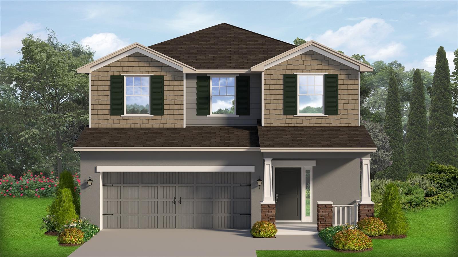 Under Construction. 4/2.5/2 2335 sqft two story home. Features include: Craftsman elevation premium, Wood look tile in all areas except bedrooms FIRST FLOOR ONLY/wet areas on the second floor, Granite counter tops,Cabinet upgrade Brellin series, Rear door mini blinds, Stainless steel upgrade (microwave, stove, dishwasher) Matte Black FinishesEstimated completion: Jan/Feb '27THIS HOME QUALIFIES FOR A LOW-INTEREST RATE BUYDOWN WHEN BUYER CLOSES WITH A SELLER APPROVED LENDER AND SIGNS A CONTRACT BY 5PM ON 10/24/2026. THE REDUCED PRICE IS A PROMOTIONAL PRICE EFFECTIVE UNTIL 5PM ON 10/24/2026. Builder warranty! Builder helps with closing costs when Buyer pays cash or closes with Seller approved lender. Prices /Promotions are subject to change without notice