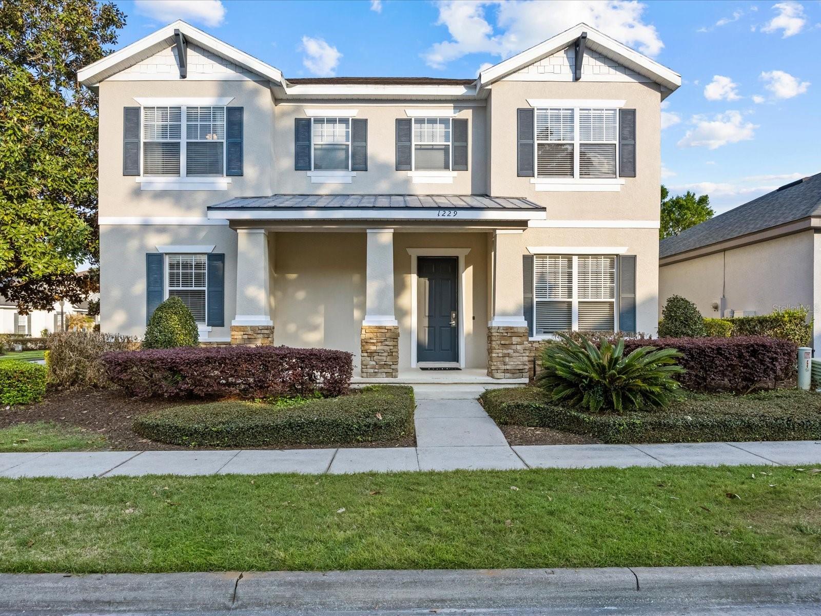 Under contract-accepting backup offers. Welcome to this exceptional 5-bedroom, 3.5-bath home located in the highly sought-after Reunion Resort community. Whether you’re searching for a primary residence, vacation home, or investment property, this beautifully maintained, fully furnished home is an outstanding opportunity.  The main level features a bright and spacious layout with a comfortable living room, a well-appointed kitchen, and a separate dining area, offering both functionality and flexibility for everyday living and entertaining. The first-floor primary suite provides convenience and privacy, ideal for owners or guests.  Step outside to your private patio retreat, where you can relax or entertain around the pool and spa—creating the perfect outdoor setting to enjoy Florida living year-round. A convenient pool bathroom adds easy access for guests and outdoor use.  Upstairs, you’ll find four additional bedrooms and two full bathrooms, providing ample space for family and guests.  Ideally located within walking distance to the Reunion Grande Hotel, residents can enjoy nearby amenities.  The property is also just a short drive from world-class attractions, shopping, and entertainment.  Don’t miss this opportunity to own in one of Central Florida’s premier resort communities. Schedule your private showing today!  **Transferrable Reunion Resort Membership**