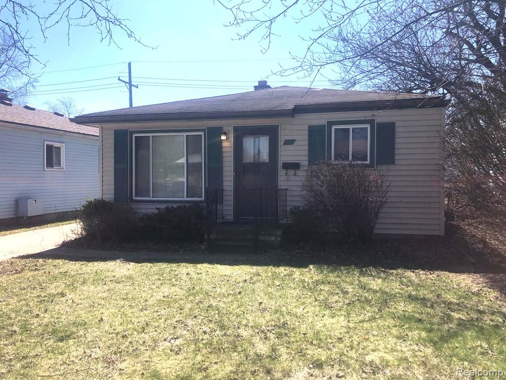 Multiple offers received…highest and best offers due Sunday, 4/2, by 8pm. OFFERS WILL BE REVIEWED & ANSWERED MONDAY MORNING 4/3. Really great price on this 3 bedroom ranch with a garage. Price reflects needed updates and repairs (house roof needs repair/replacement). Kitchen features arch top oak cabinets, granite look counters and stainless steel sink. Stove and fridge included. Hardwood floors throughout. Bathroom with ceramic tub surround and white raised panel vanity and toilet topper cabinet. Vinyl windows and steel entry doors. Furnace and hwh appear to be newer. Being sold strictly as-is...seller will do no repairs nor cleanout. Seller will not consider offers where purchaser has not viewed the property first. Owner is a licensed broker in the state of Michigan.