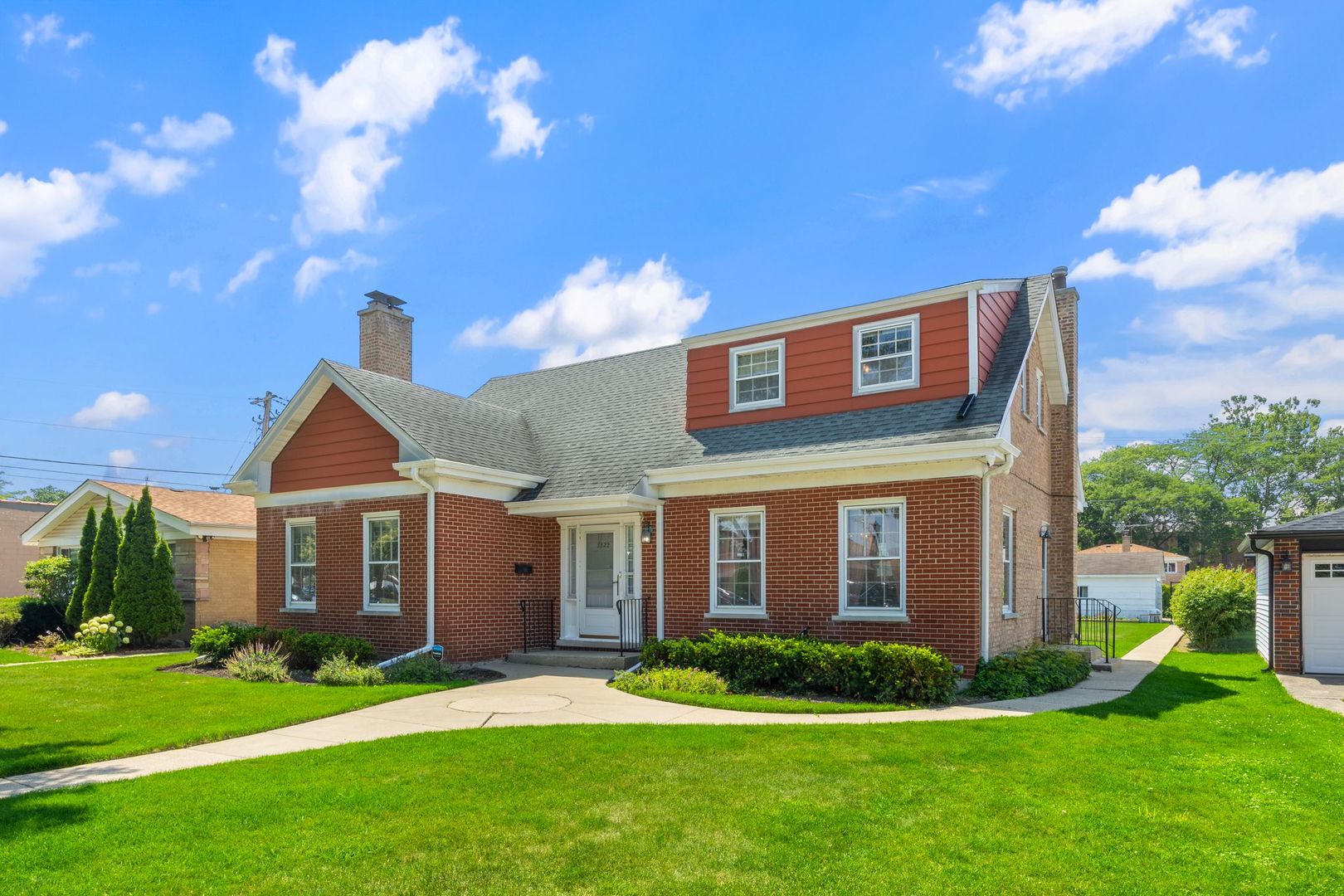 There are homes that simply check boxes and then there are homes that quietly hold decades of laughter, holidays, late-night talks, and backyard summers. 8822 Central Park Ave is the latter. Tucked away on a quiet residential street, this classic brick Evanston home welcomes you with warmth the moment you step onto its curved front walk. The entry's timeless slate flooring sets the tone. It feels grounded. It feels substantial. It feels like home. Inside, sunlight pours through oversized windows, filling the expansive living room where one of two fireplaces anchors cozy winter evenings. Hardwood floors stretch across generously sized rooms, giving the home both character and flexibility for modern living. The formal dining room is ready for milestone celebrations. The breakfast nook is made for slow mornings and coffee refills. A main-floor office that can function as a fourth bedroom offers space for remote work, guests, or growing families. The kitchen blends practicality and polish with granite countertops, stainless steel appliances, gas cooktop, and abundant cabinetry. It is the kind of kitchen where weeknight dinners feel easy and holidays feel special. Upstairs, three comfortable bedrooms offer privacy and natural light. The fully renovated bathroom brings clean, modern design into the home's classic footprint. Every detail was completed thoughtfully within the past year. The finished basement expands your lifestyle options. Recreation room. Media space. Home gym. Future bedroom and bathroom potential without sacrificing open living space. It is flexible. It is functional. It grows with you.    Step outside and the story continues.  Fully fenced backyard unfolds like a blank canvas. Summer barbecues. A future pool. Garden beds. Fire pit nights under the Midwest stars. The lot depth is rare in Evanston and offers privacy and possibility. Commuters will appreciate proximity to Metra access and convenient routes into downtown Chicago. Weekends bring you to Central Street boutiques, local cafes, parks, and Lake Michigan just minutes away.