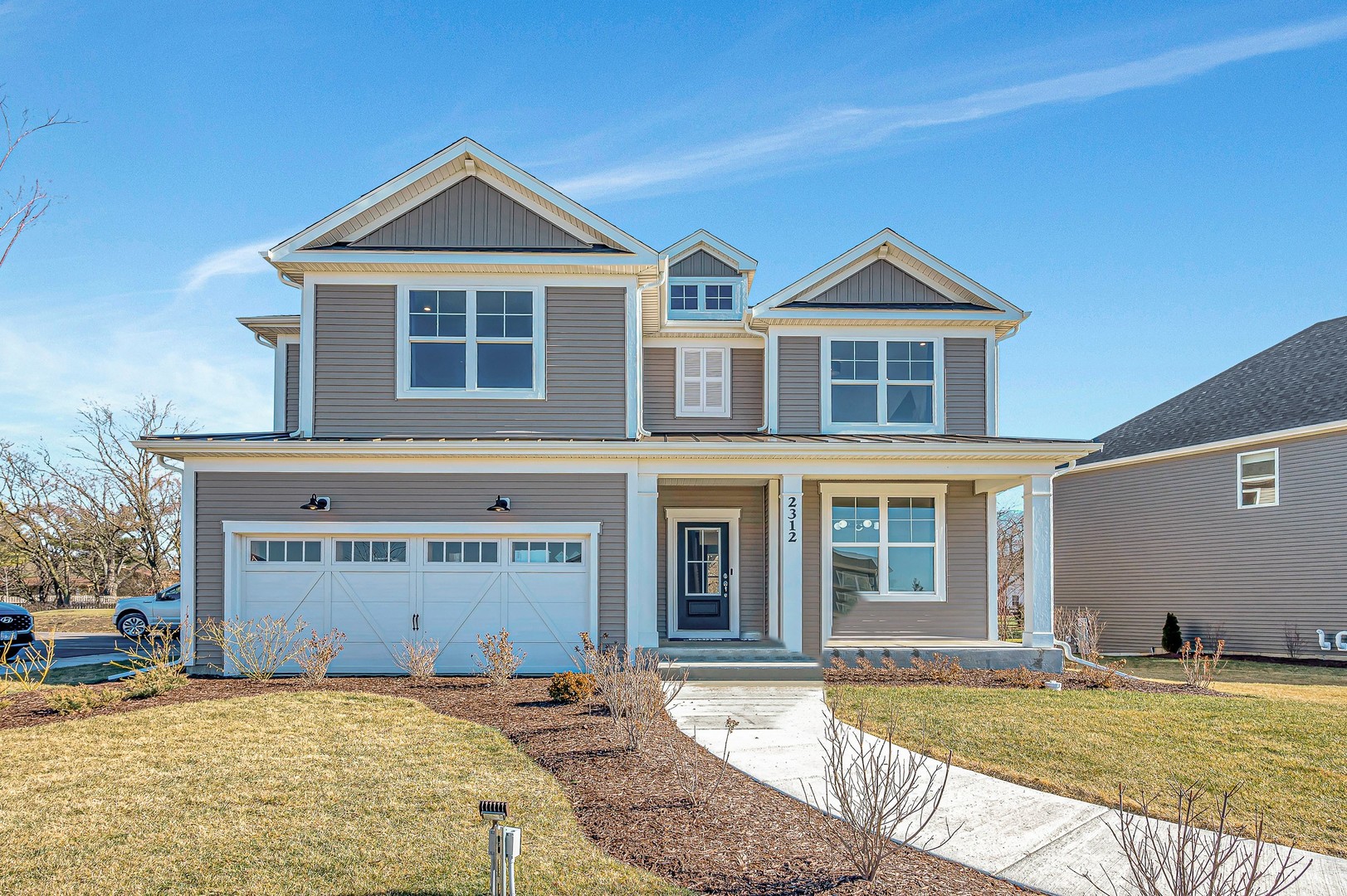Welcome home to Gleneagles in Lemont school district!  We offer open concept plans for today's lifestyle. This gorgeous Waverly family home welcomes you with beautiful finishes and great options throughout. You have a full unfinished basement with bath plumbing rough-in. There is luxury vinyl plank flooring in all rooms except for the deep carpeted bedrooms. You have a separate formal dining room for special occasions. Your chef's kitchen is complete with built-in SS Whirlpool appliances and large island. Relax in your primary bedroom with luxury ensuite bath featuring double bowl vanity with Quartz counters and separate tiled shower with glass door. Your 2nd floor loft is perfect for family relaxing, and you also have a game room.  The 2-car garage has additional storage. Homesite 27 is near the scenic walking trails and bike path.  This Waverly includes the optional first-floor bedroom and full bath plus additional upgrades.