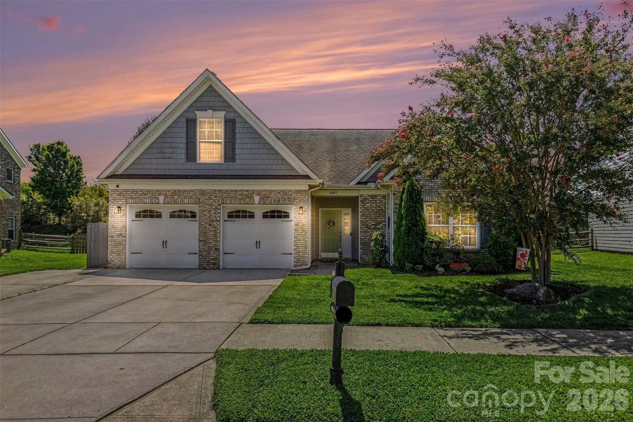 Welcome to 4007 Clover Hill Road, where comfortable one-level living, thoughtful updates and a fantastic Wesley Chapel/ Indian Trail location come together! This spacious 3-bedroom, 2-bath home offers more than 2,300 square feet, with all bedrooms—including the primary suite—conveniently located on the main level. The open and inviting living space features a fireplace and plenty of room for both everyday living and entertaining.Step outside to a fully fenced backyard surrounded by mature trees and landscaping, creating a great space for relaxing, entertaining or letting pets play. Major improvements have already been taken care of, including a new 3.5-ton HVAC system installed in November 2024 and a new 40-gallon water heater installed in April 2026. Additional recent updates include a new kitchen disposal and a refreshed bathroom with new lighting and mirror.Located in the established Sheridan community, you'll enjoy neighborhood amenities including a swimming pool, walking trails, two ponds, playground and picnic area—all while being conveniently located to shopping, dining and everything Indian Trail has to offer.If you've been looking for a spacious home with primarily one-level living, a fenced backyard, recent major-system updates and neighborhood amenities, 4007 Clover Hill Road deserves a closer look. Schedule your showing today!